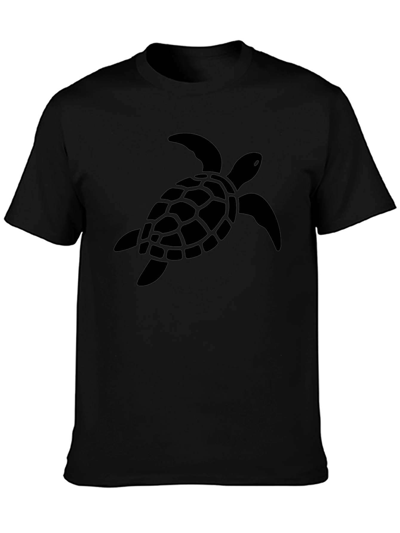 Black Turtle Graphic Tee - Casual Mens Shirt
