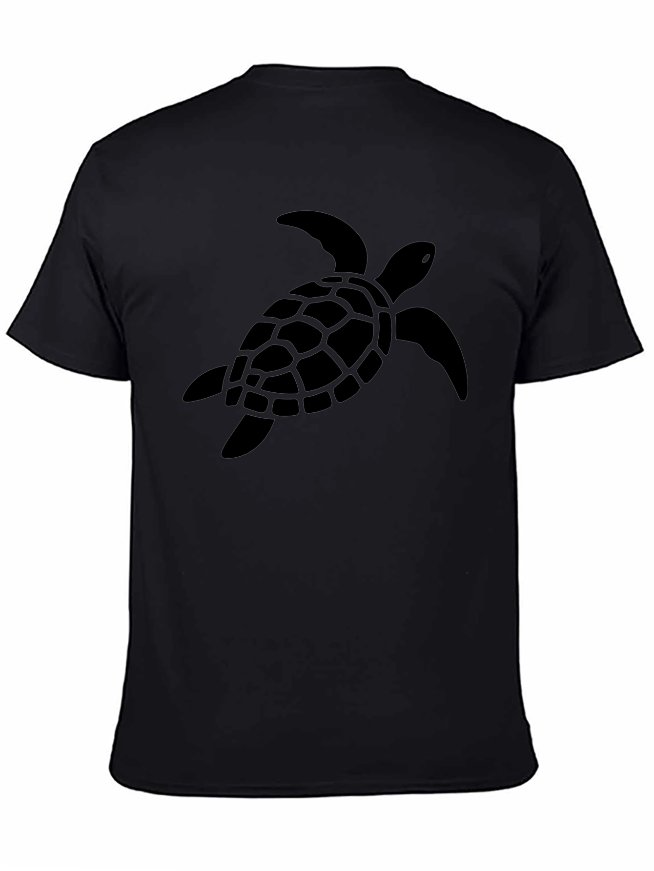Black Turtle Graphic Tee - Casual Mens Shirt