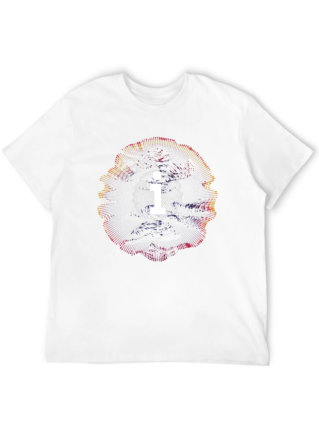 Abstract i Graphic Black T-Shirt