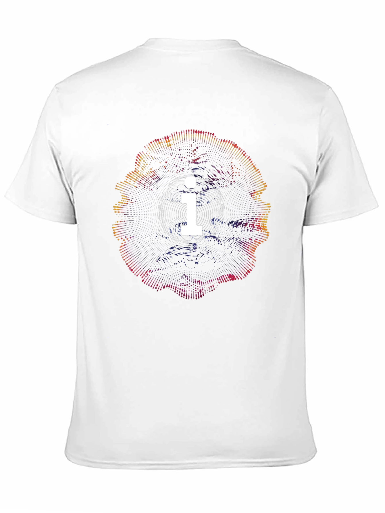 Abstract i Graphic Black T-Shirt