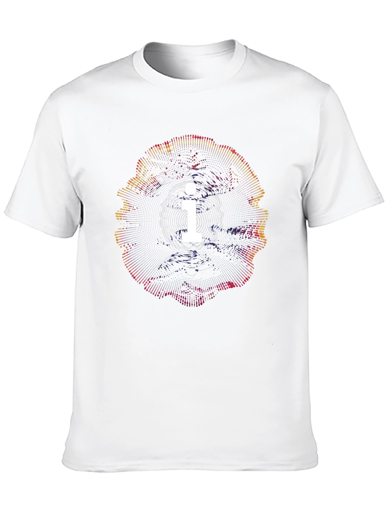 Abstract i Graphic Black T-Shirt