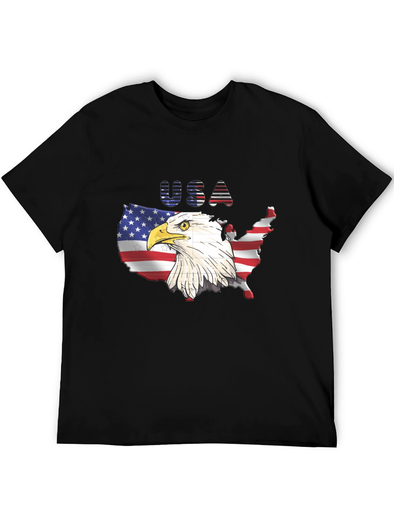 USA Eagle Graphic T-Shirt Patriotic Tee