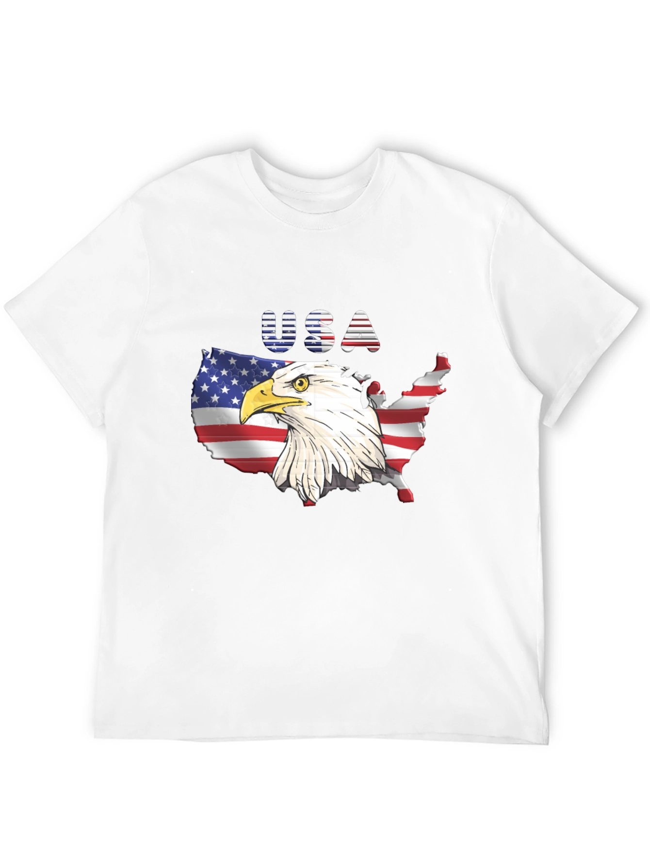 USA Eagle Graphic T-Shirt Patriotic Tee