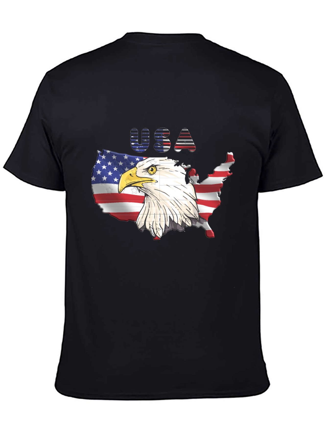 USA Eagle Graphic T-Shirt Patriotic Tee