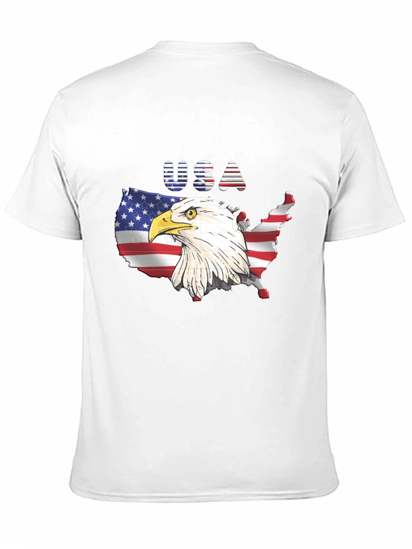 USA Eagle Graphic T-Shirt Patriotic Tee