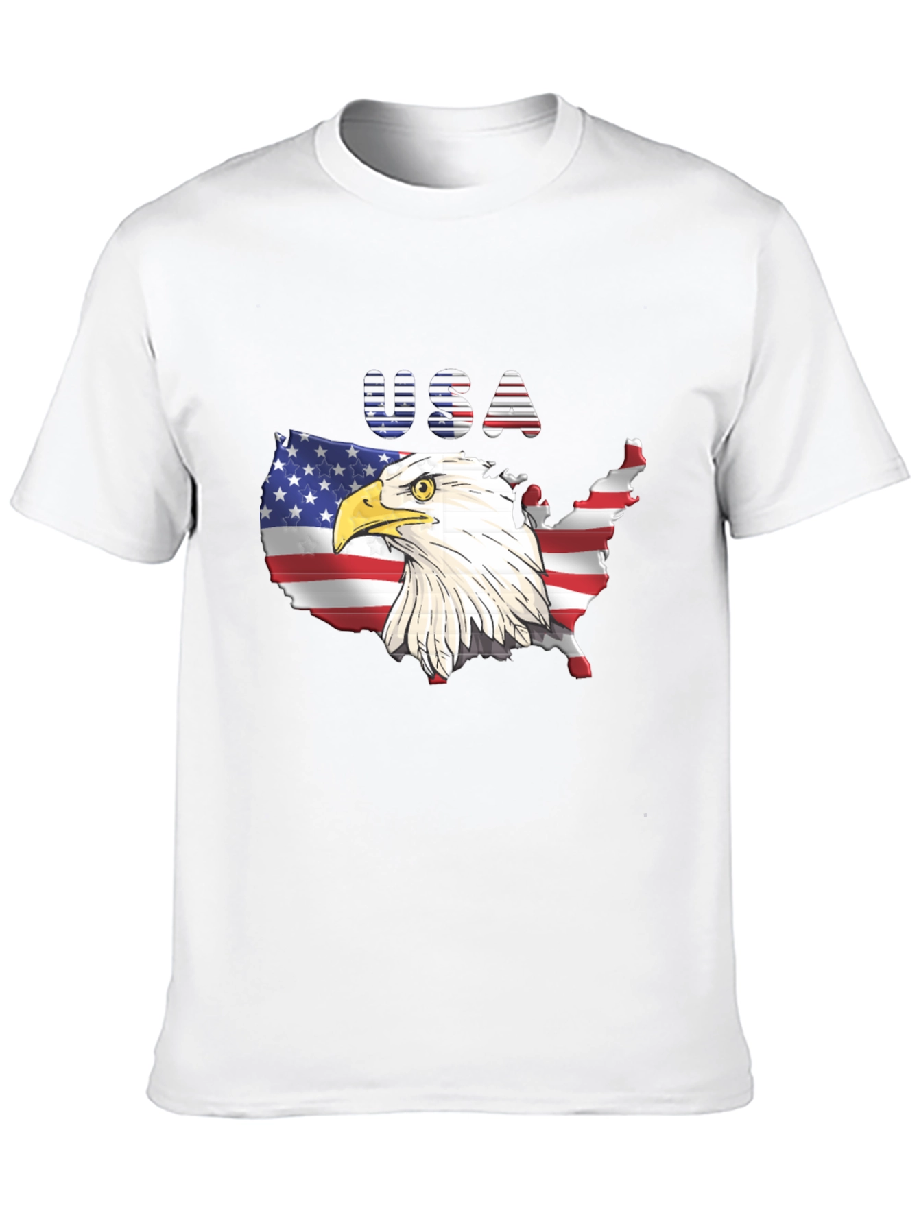 USA Eagle Graphic T-Shirt Patriotic Tee