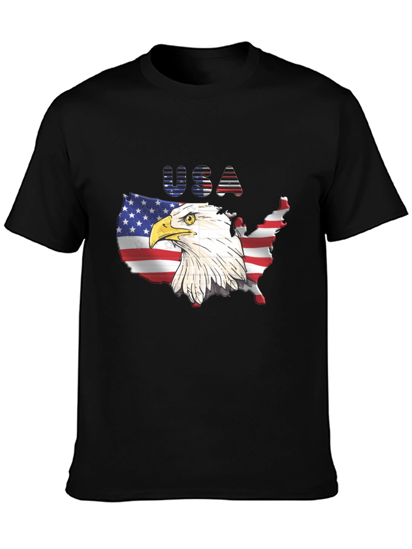 USA Eagle Graphic T-Shirt Patriotic Tee
