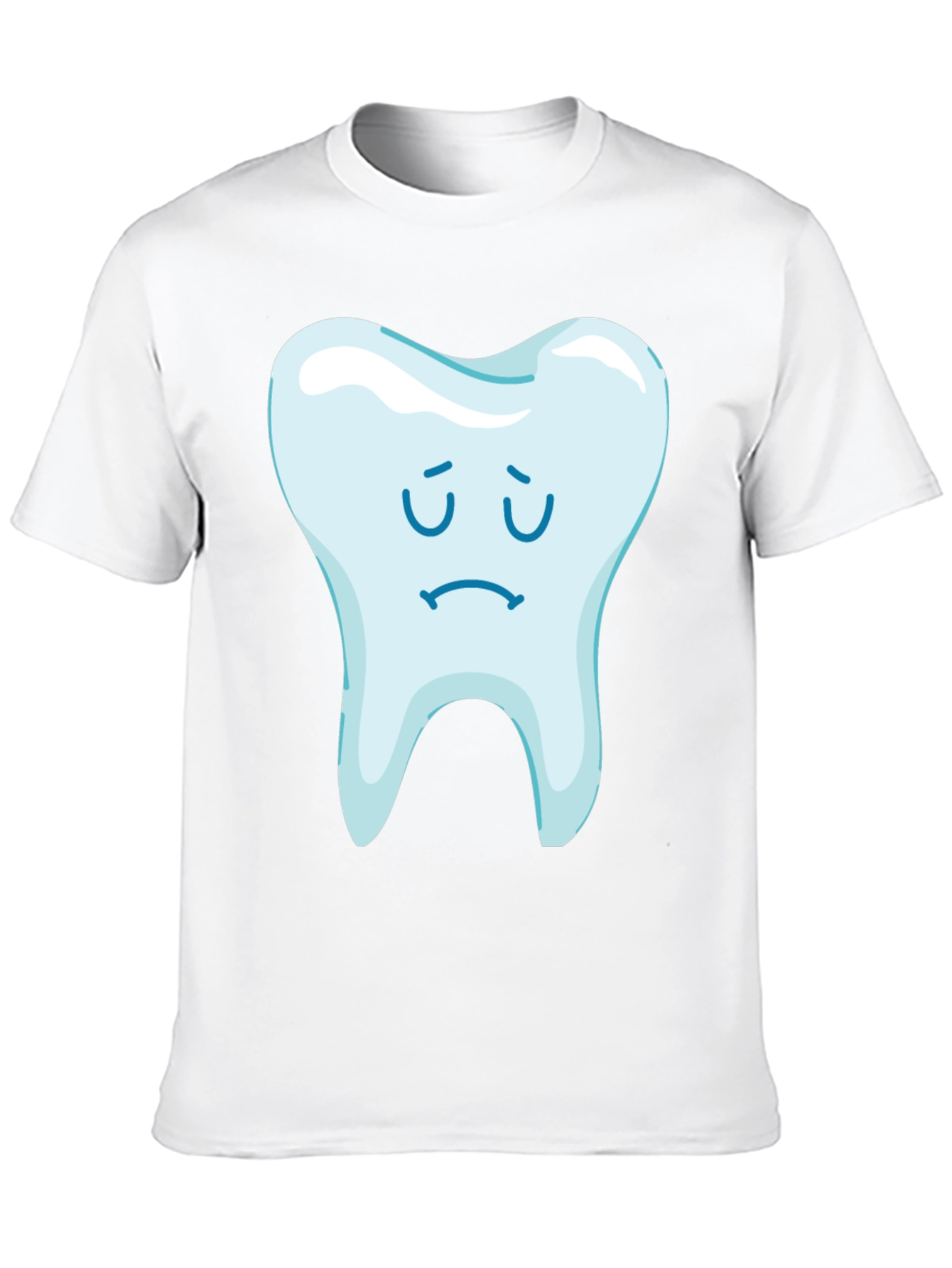 Sad Tooth Graphic Tee - Black Cotton T-Shirt