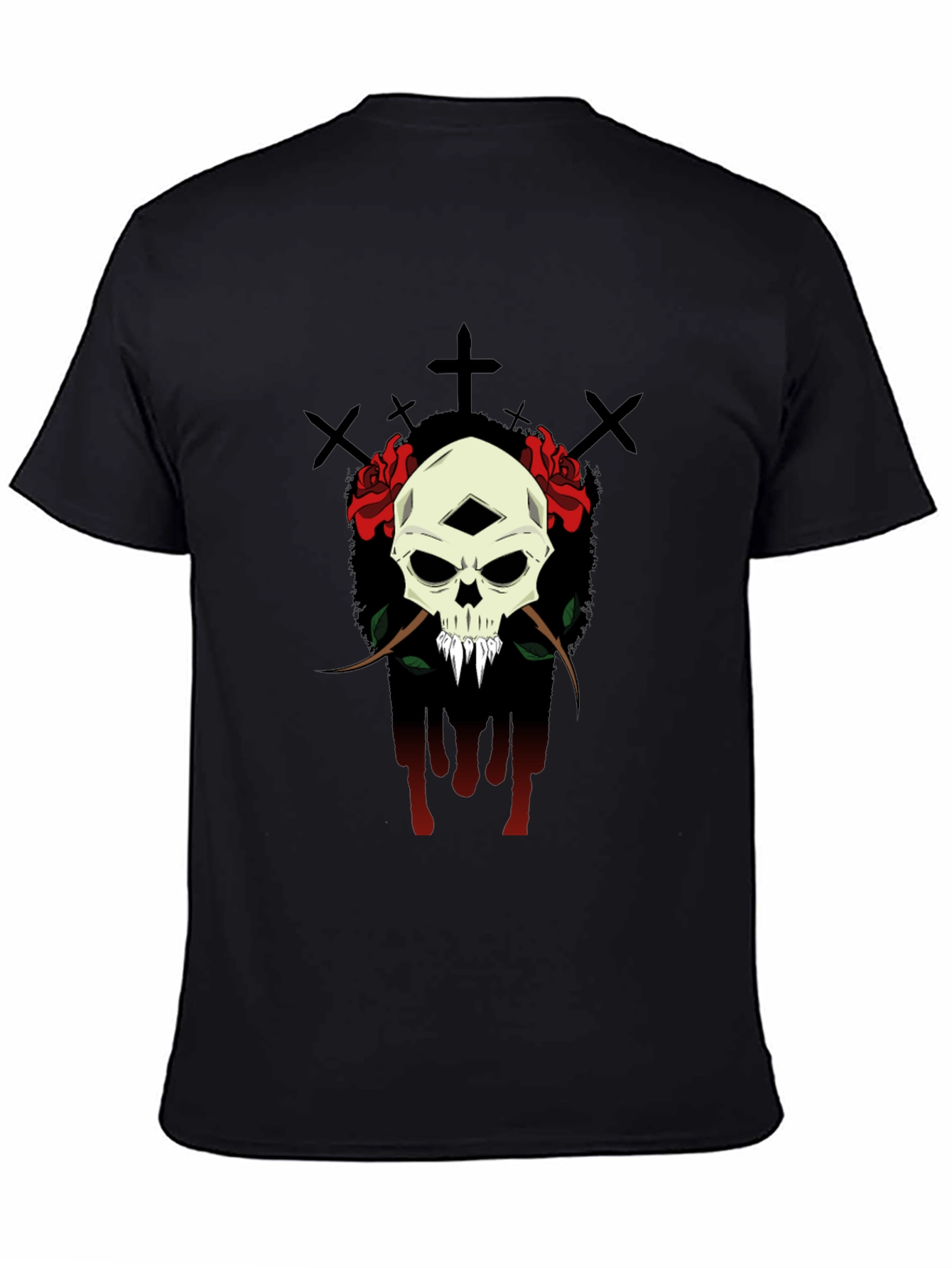 Skull & Roses Graphic T-Shirt