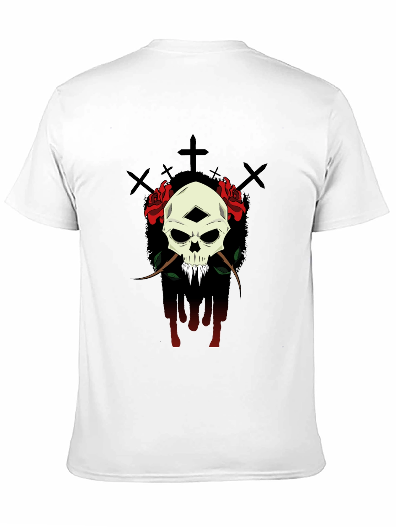 Skull & Roses Graphic T-Shirt