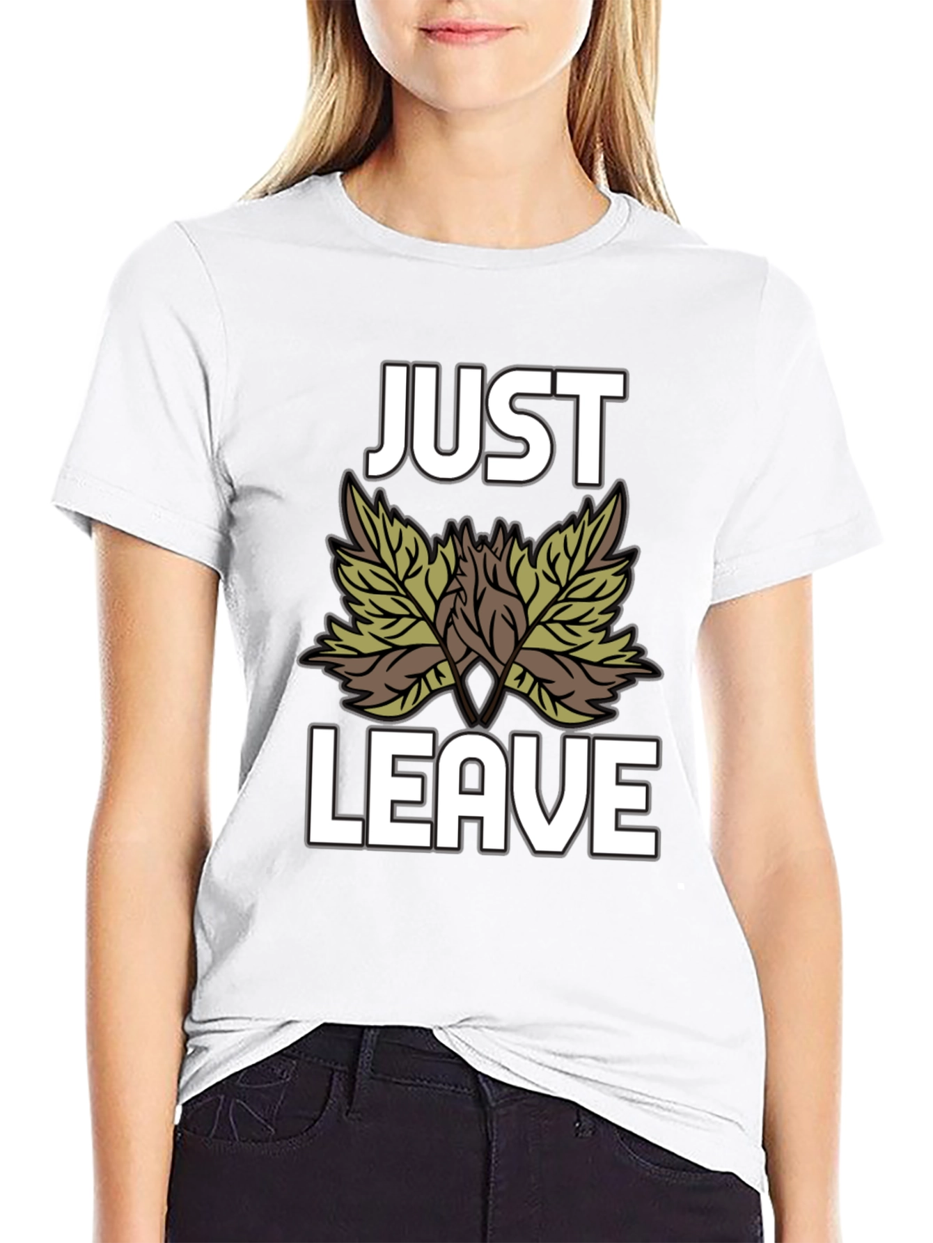 Just Leave Leaves T-Shirt - Funny Nature Tee