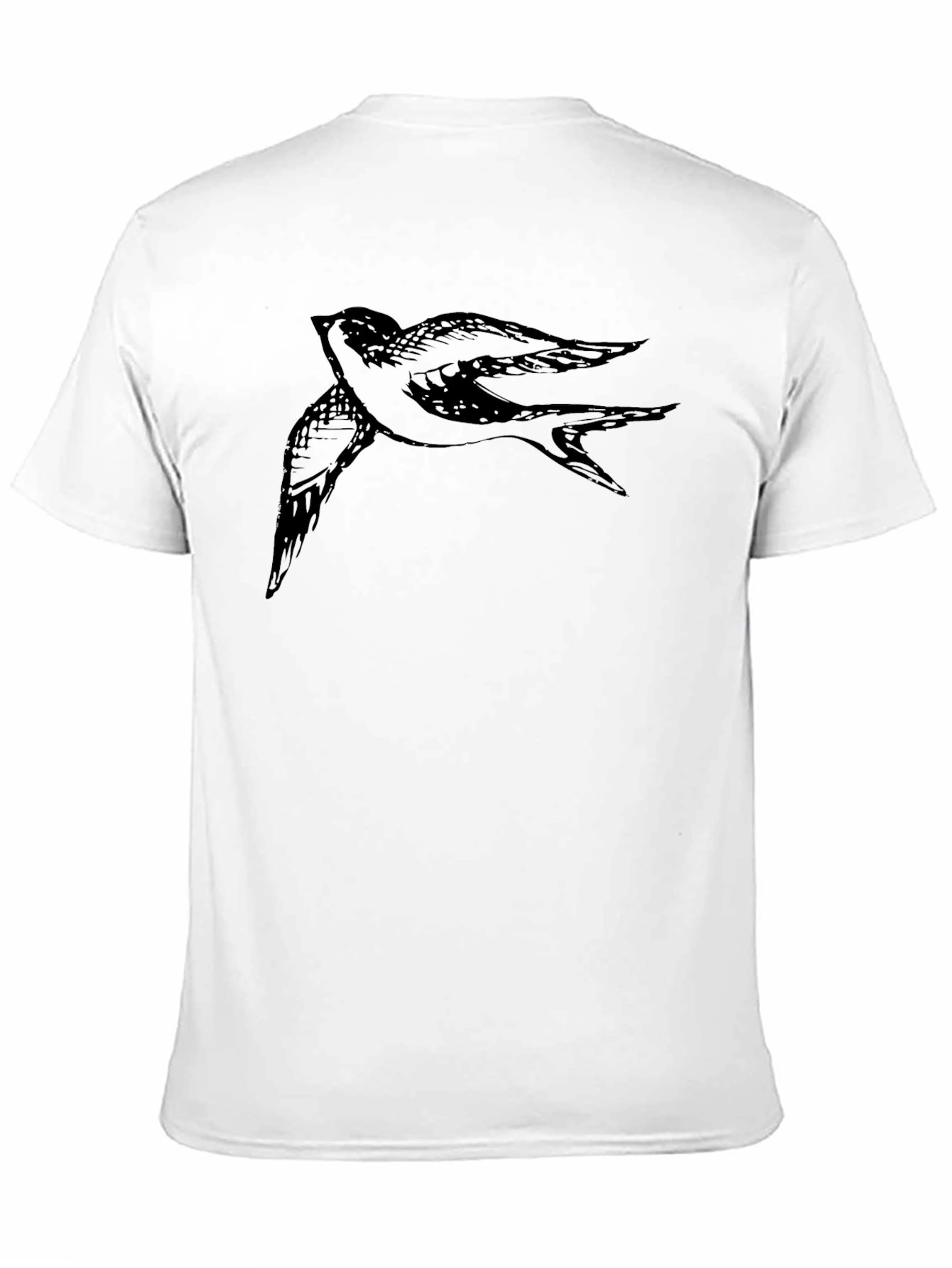 Black Bird Graphic Tee - Mens Casual T-Shirt