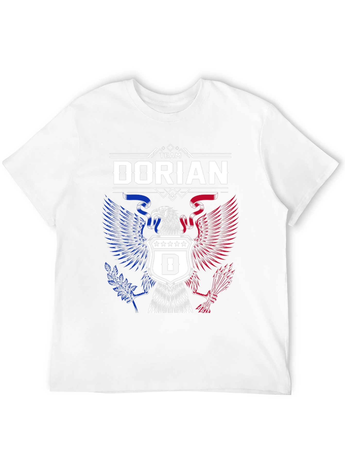 Team Dorian Patriotic Eagle Crest Graphic T-Shirt
