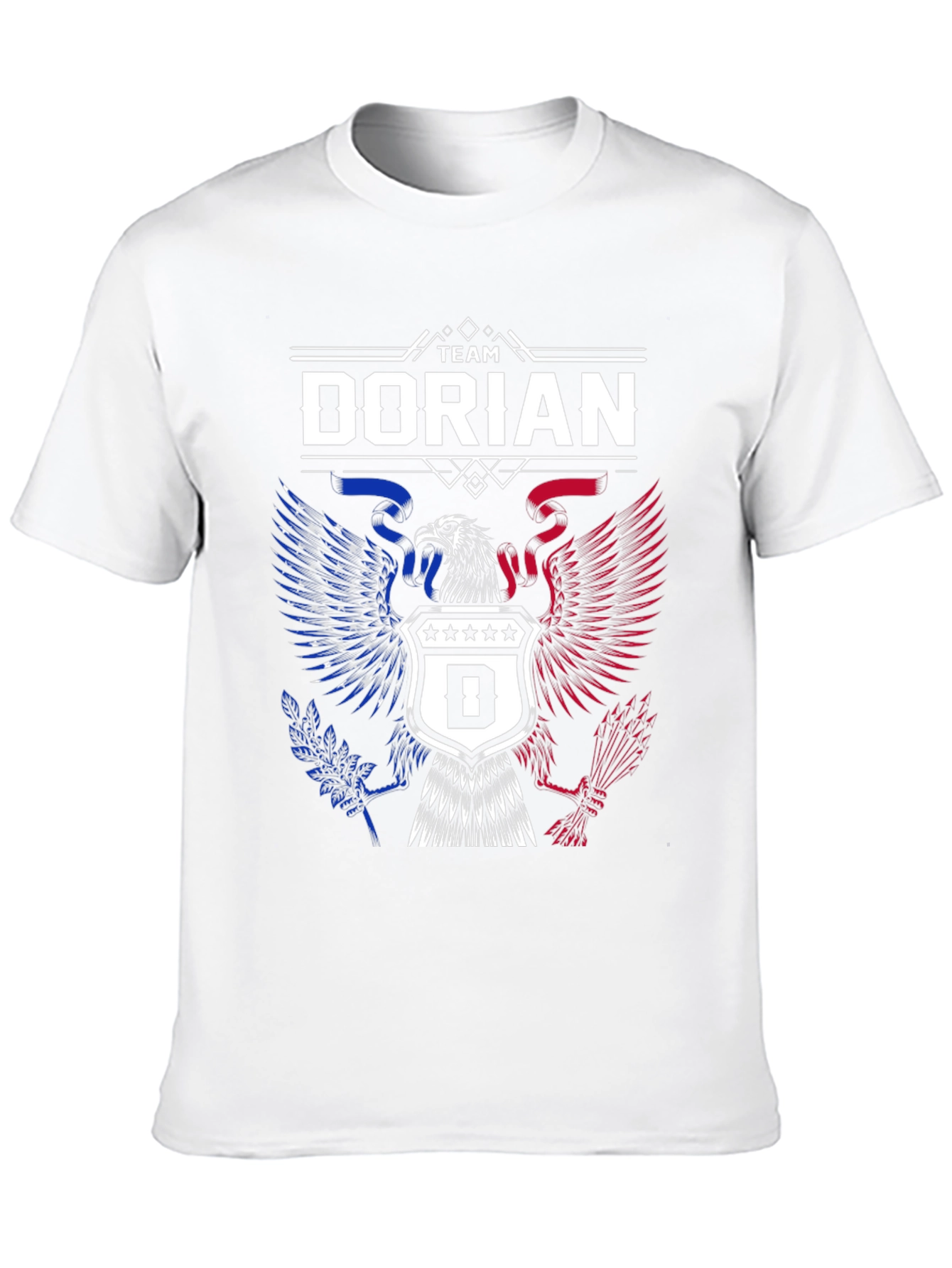 Team Dorian Patriotic Eagle Crest Graphic T-Shirt