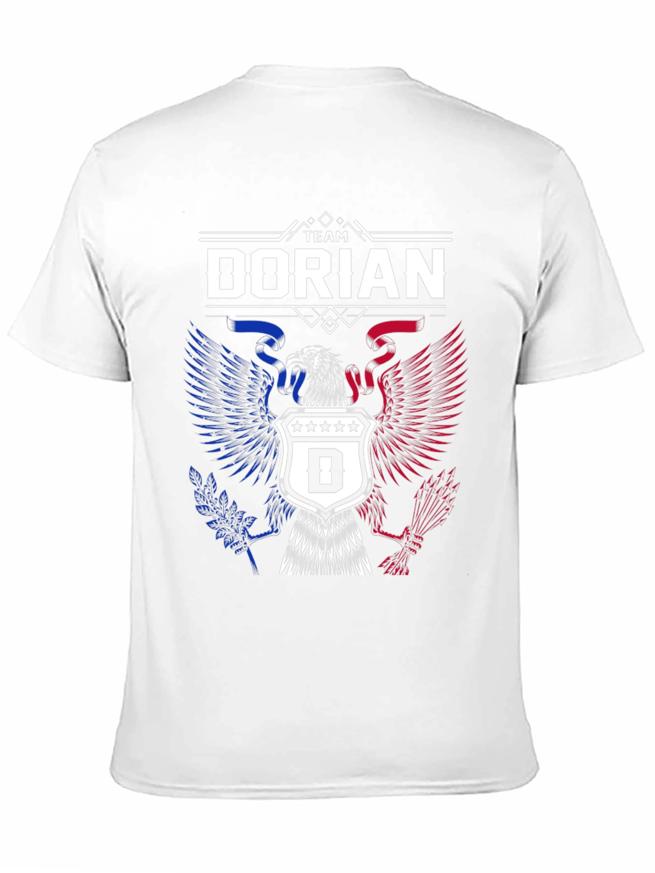 Team Dorian Patriotic Eagle Crest Graphic T-Shirt