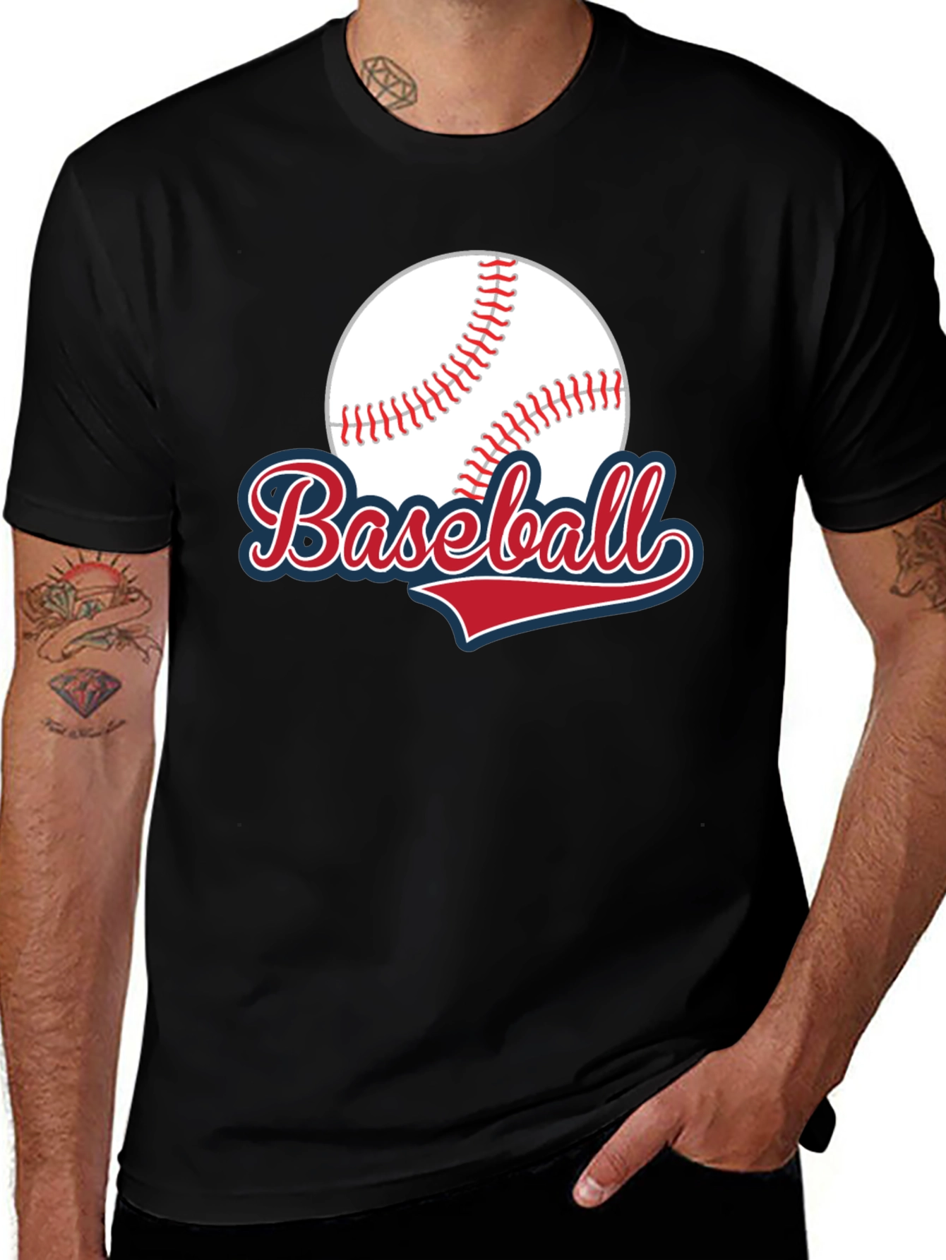 Baseball Graphic T-Shirt - Classic Design