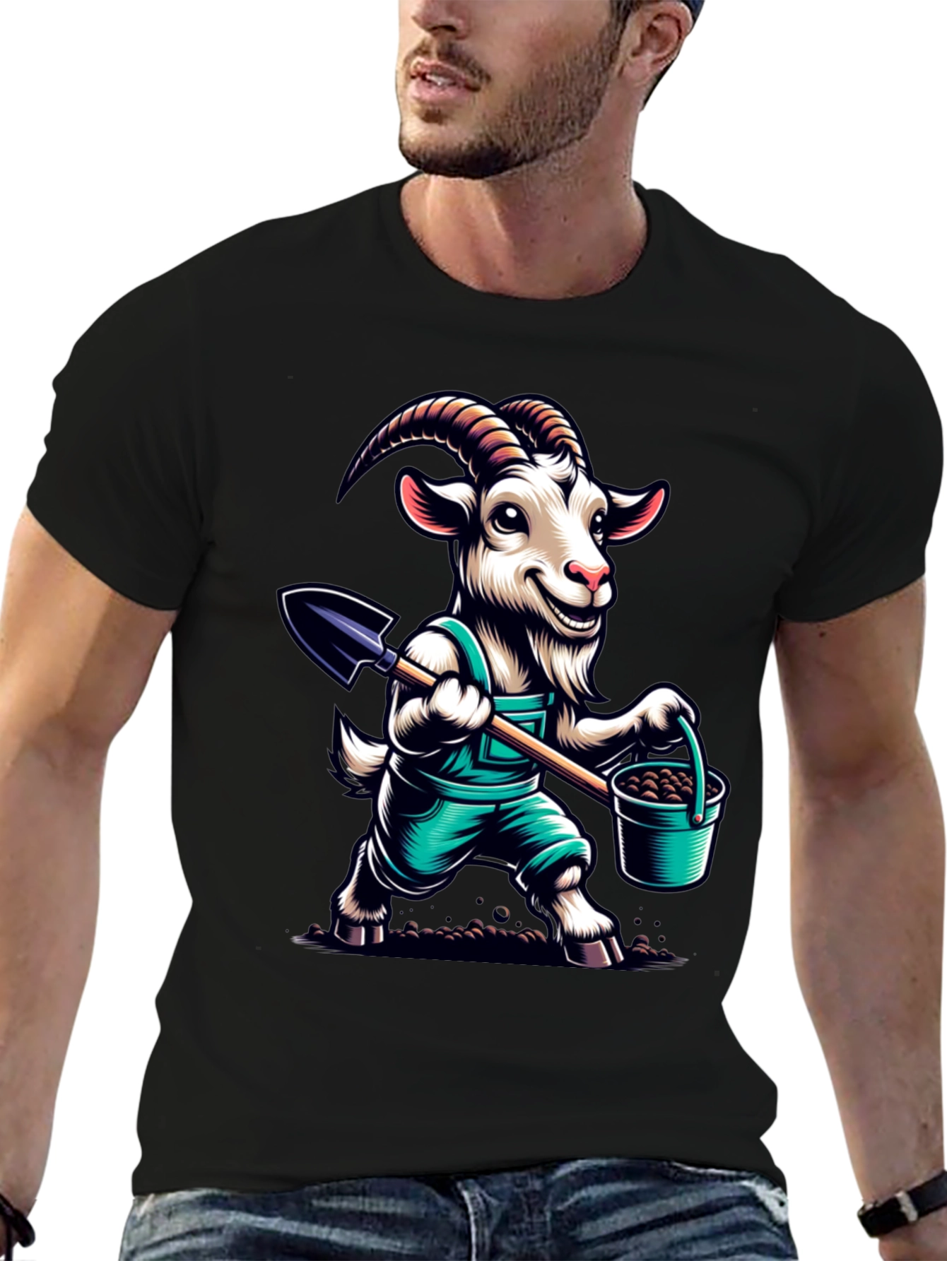 Goat Gardener Graphic Tee
