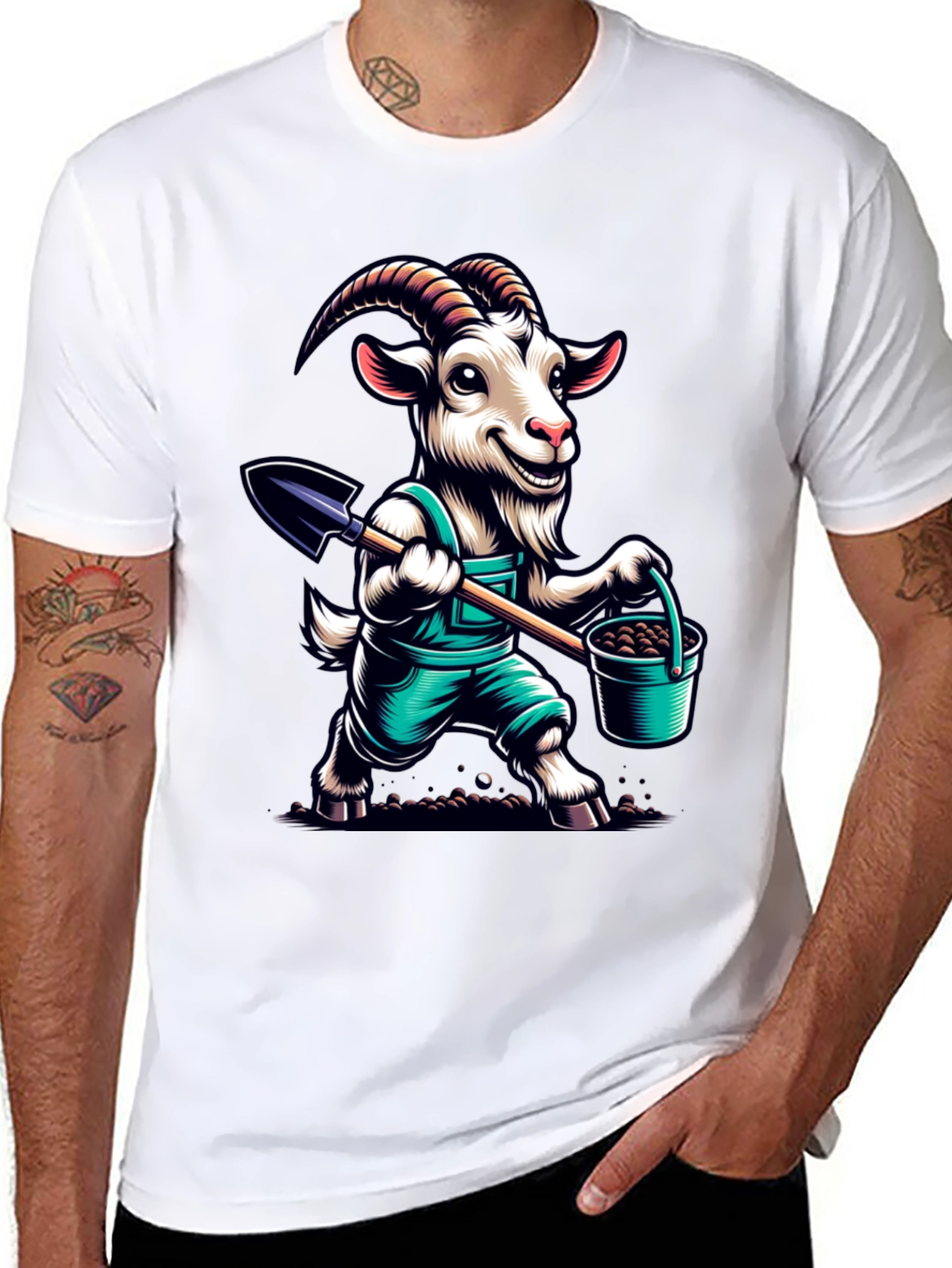Goat Gardener Graphic Tee