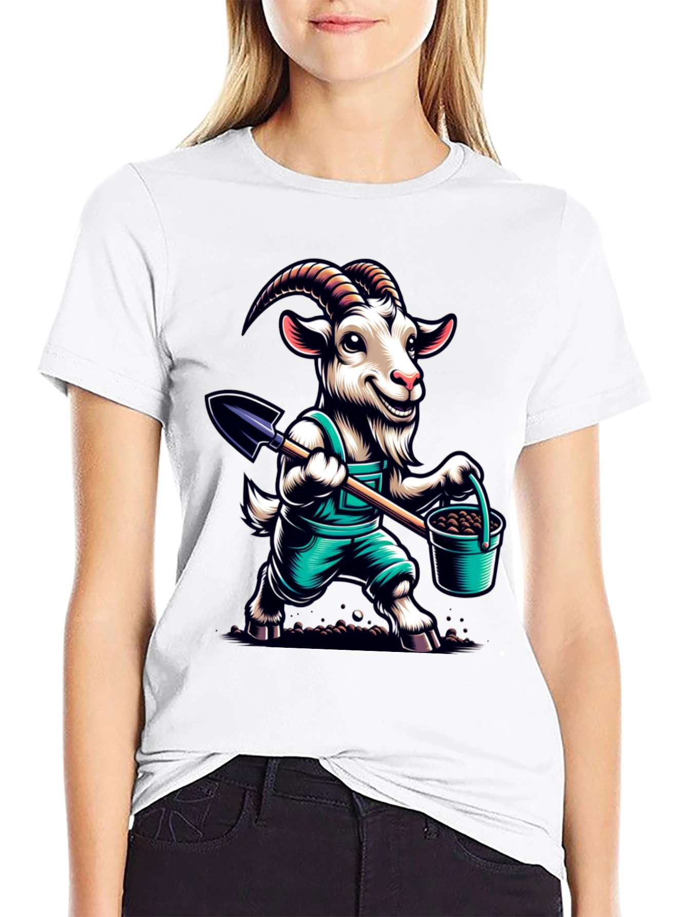 Goat Gardener Graphic Tee