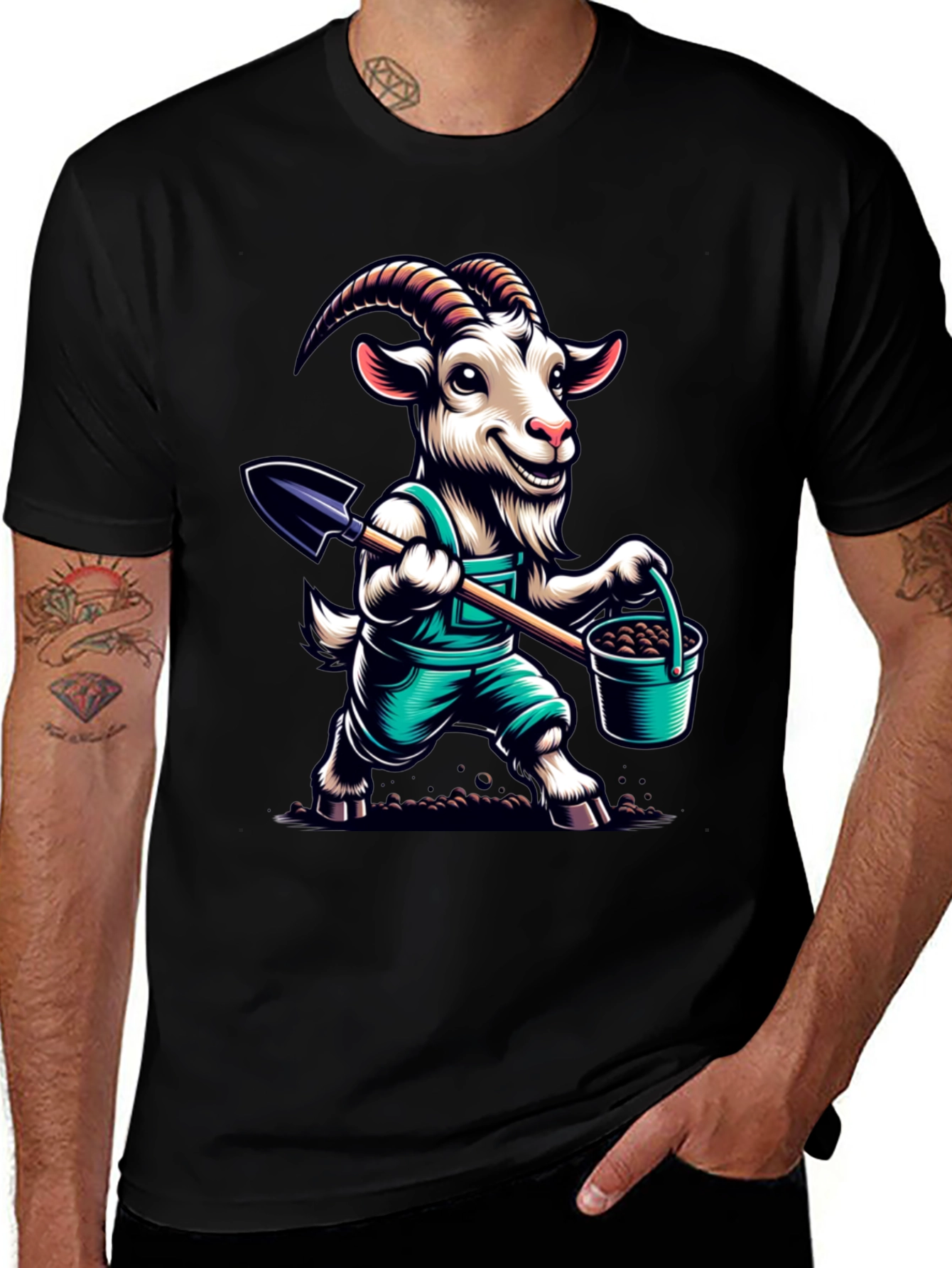 Goat Gardener Graphic Tee