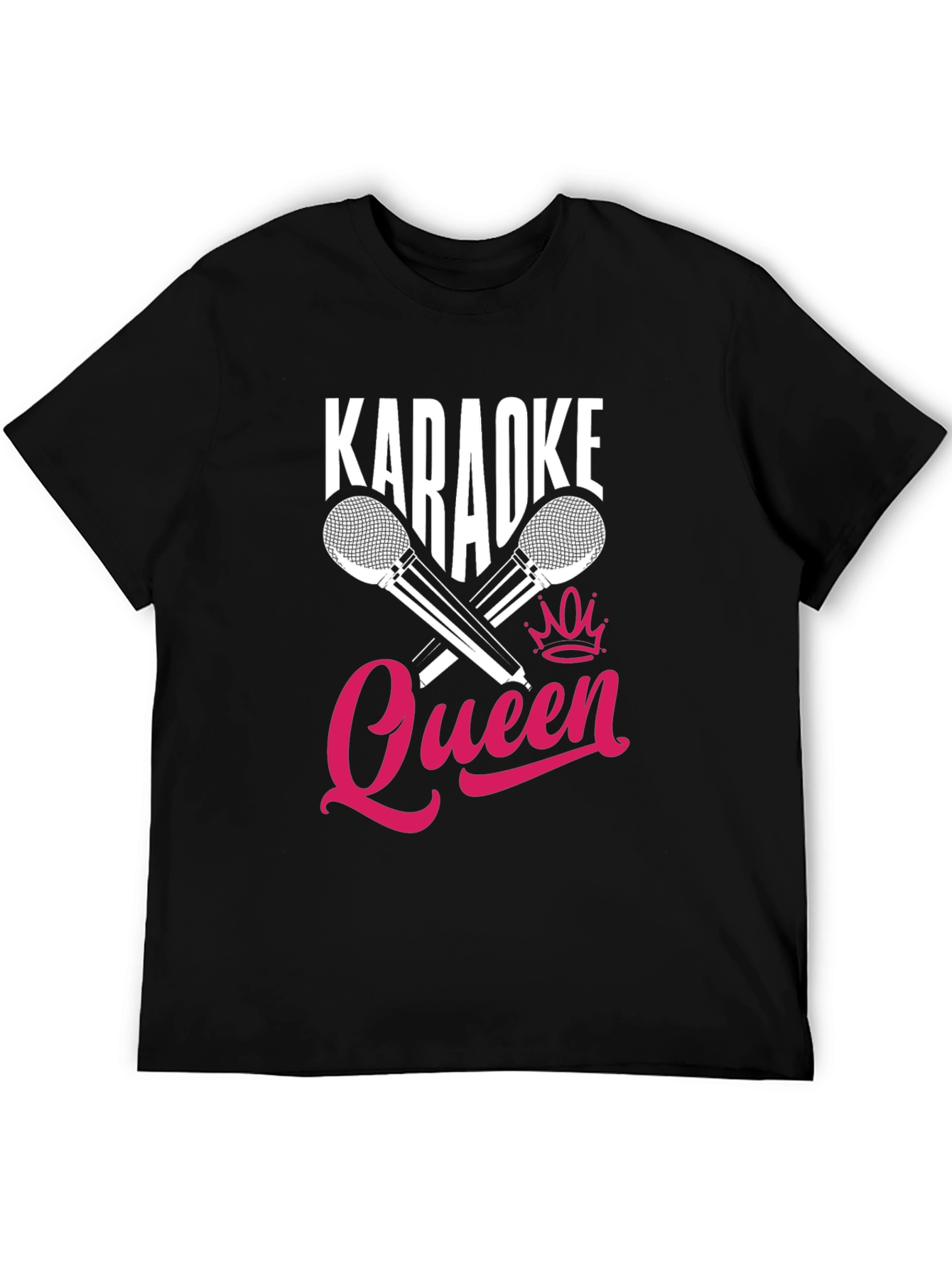 Karaoke Queen Black T-Shirt - Sing Your Heart Out!