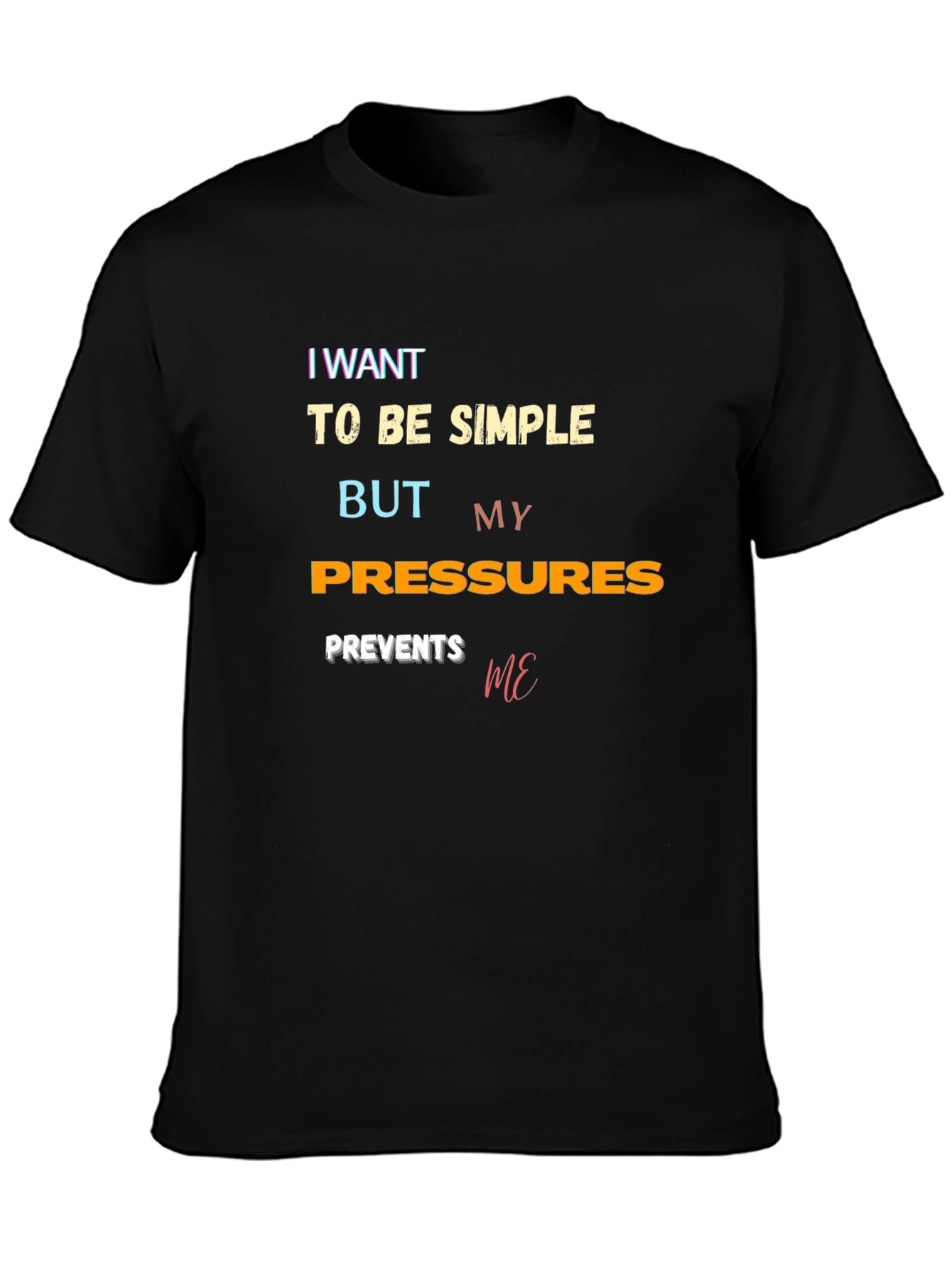 Simple Pressures Graphic Tee - Trendy Style
