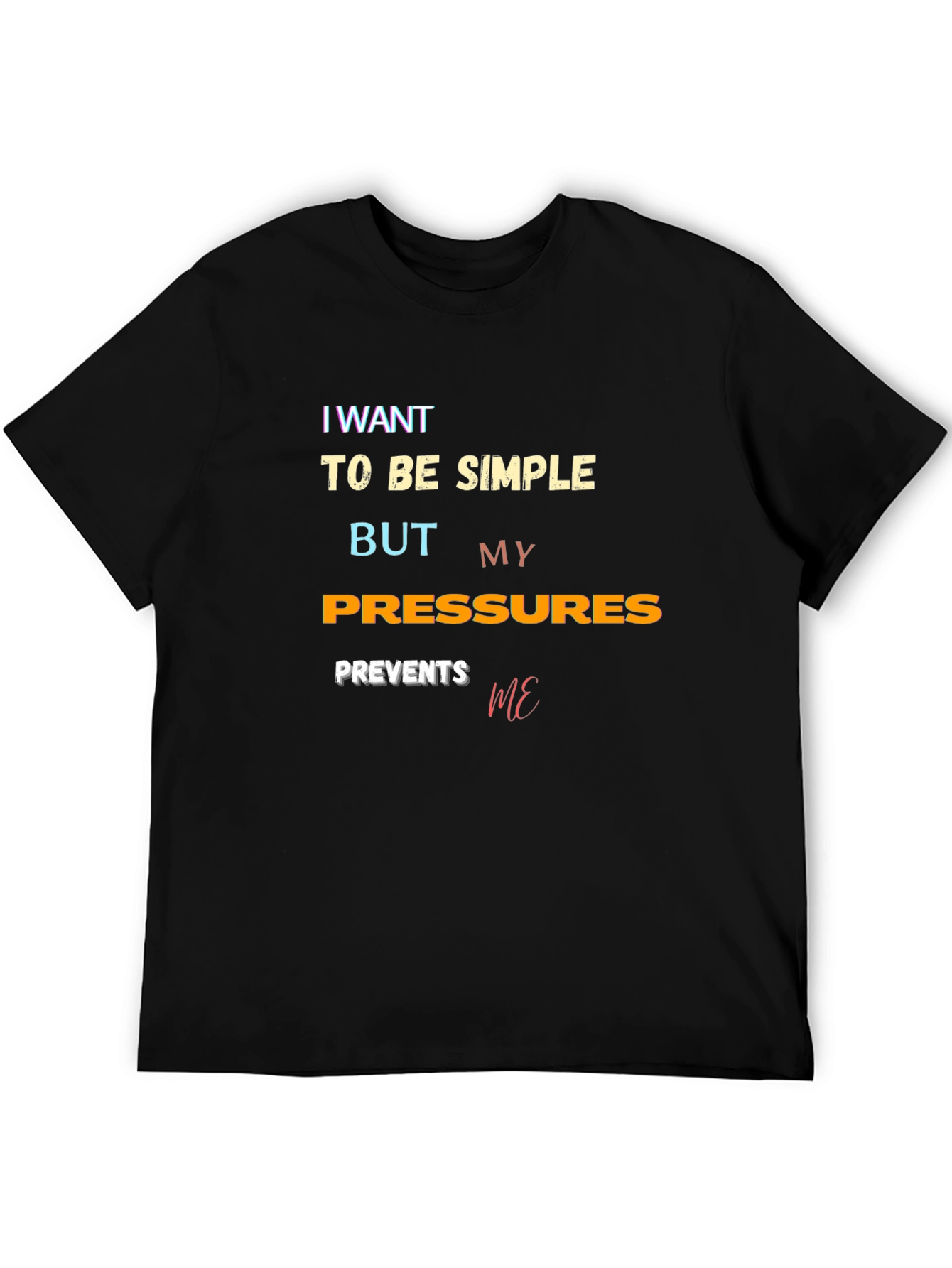 Simple Pressures Graphic Tee - Trendy Style