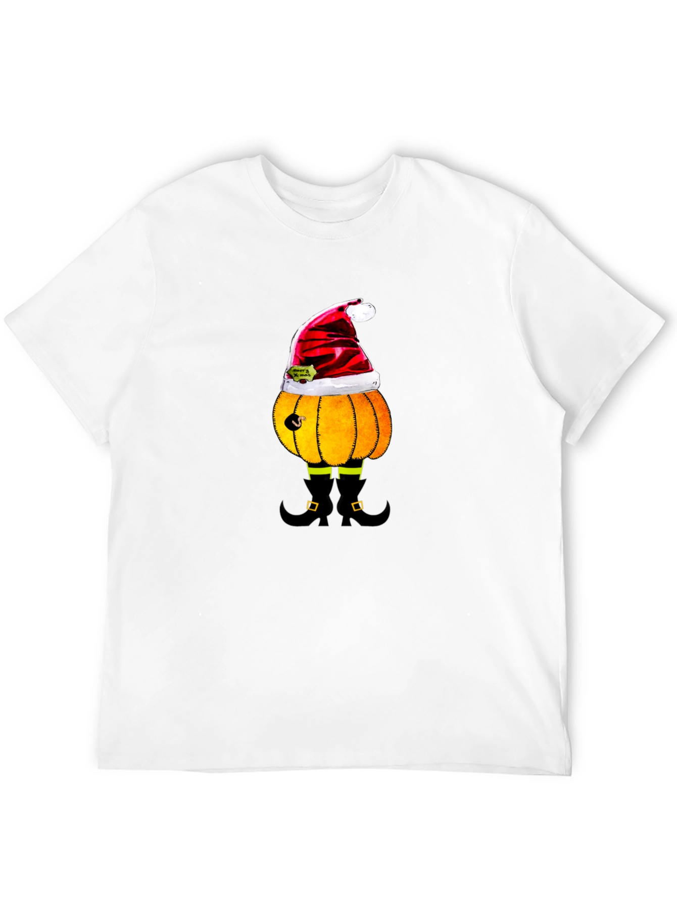 Festive Pumpkin Santa T-Shirt