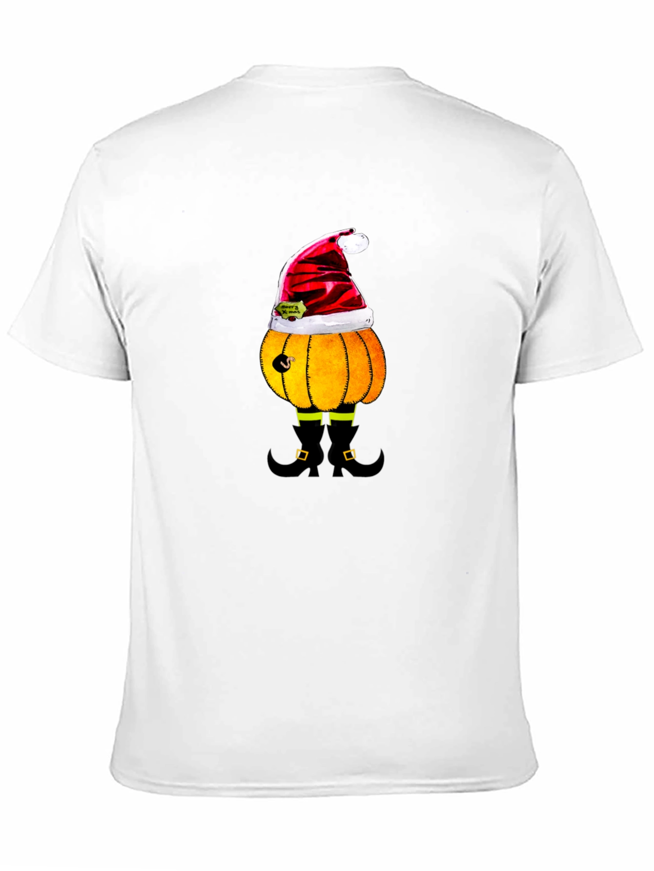 Festive Pumpkin Santa T-Shirt