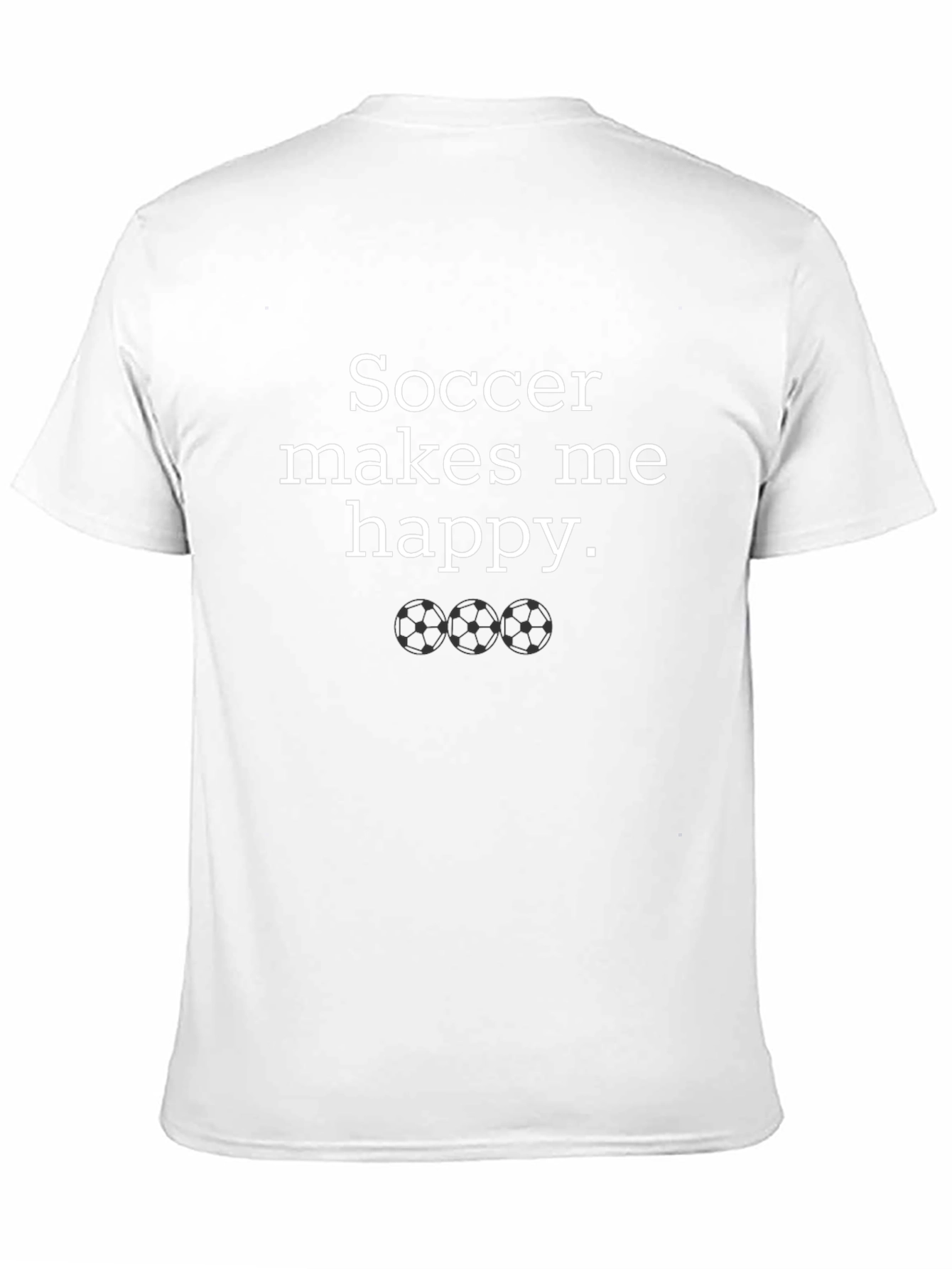 Soccer Makes Me Happy Graphic T-Shirt