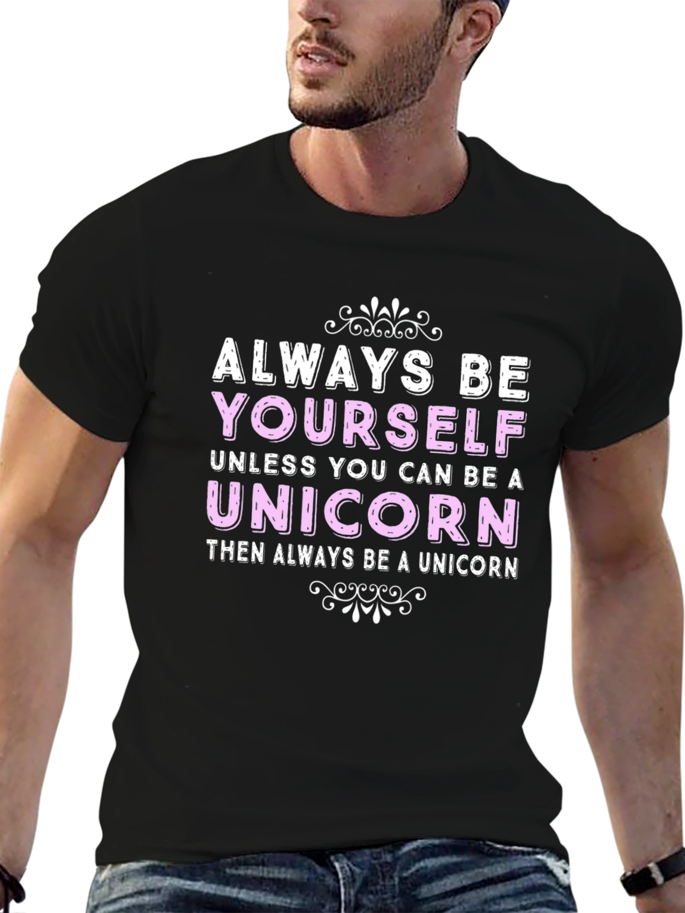 Always Be Yourself Unicorn Graphic T-Shirt