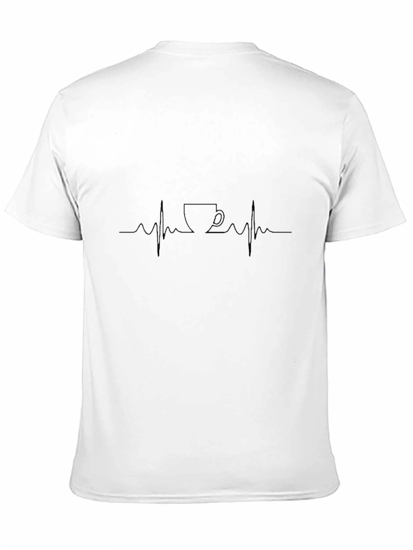 Coffee ECG Black T-Shirt