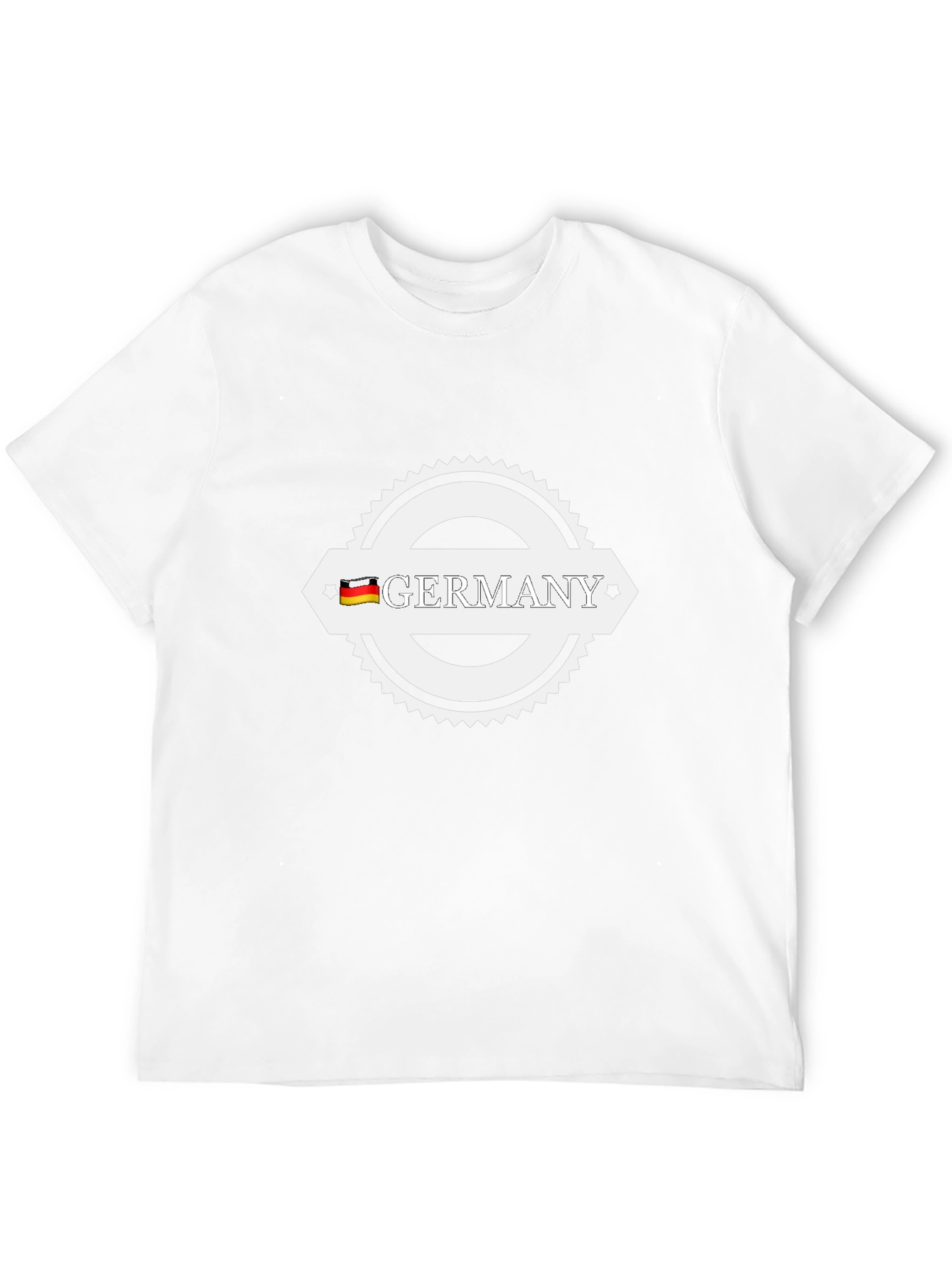 Germany T-Shirt Black Cotton German Flag Graphic Tee