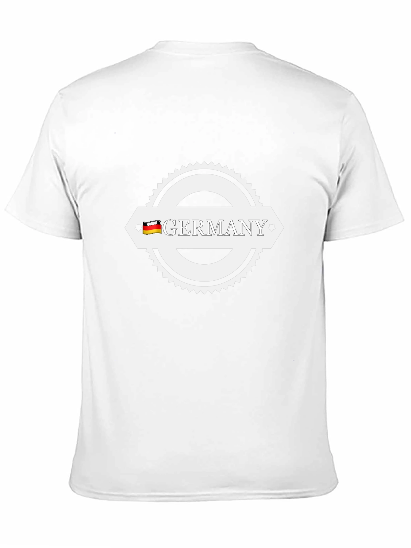 Germany T-Shirt Black Cotton German Flag Graphic Tee
