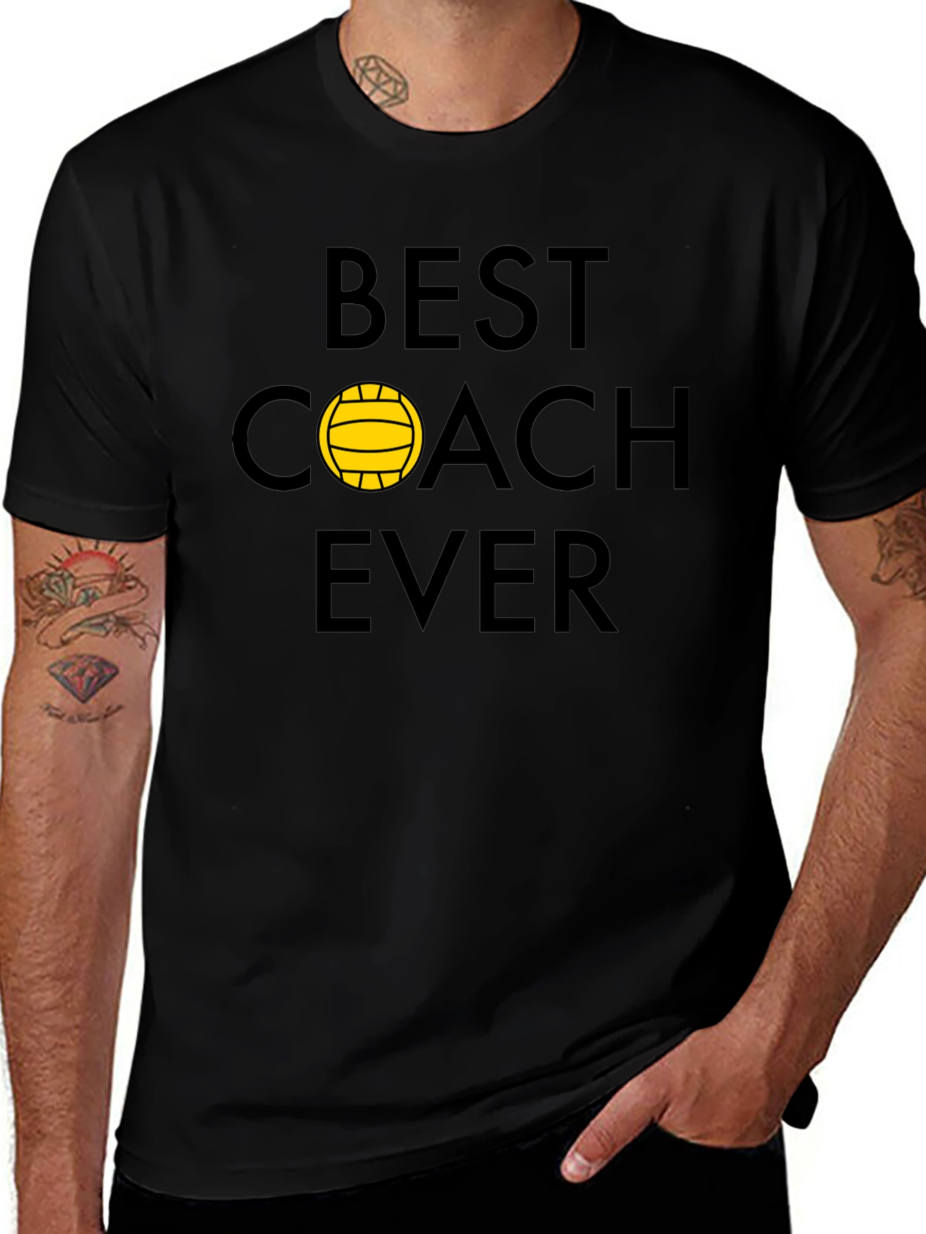 Best Coach Ever T-Shirt - Water Polo Design