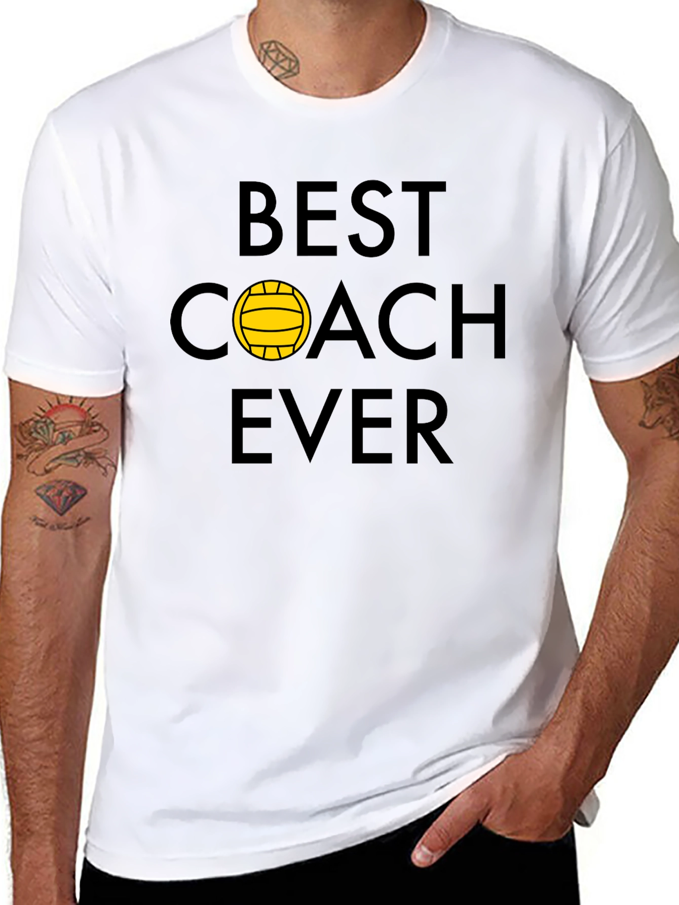 Best Coach Ever T-Shirt - Water Polo Design