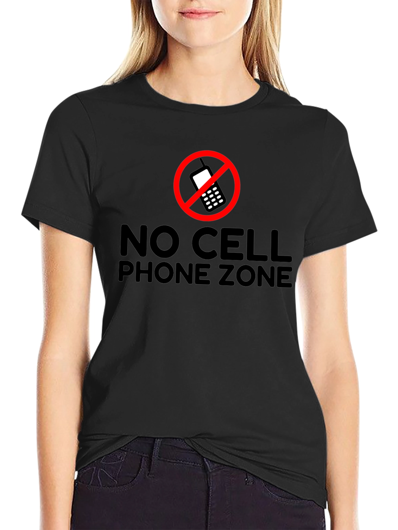 No Cell Phone Zone Graphic T-Shirt