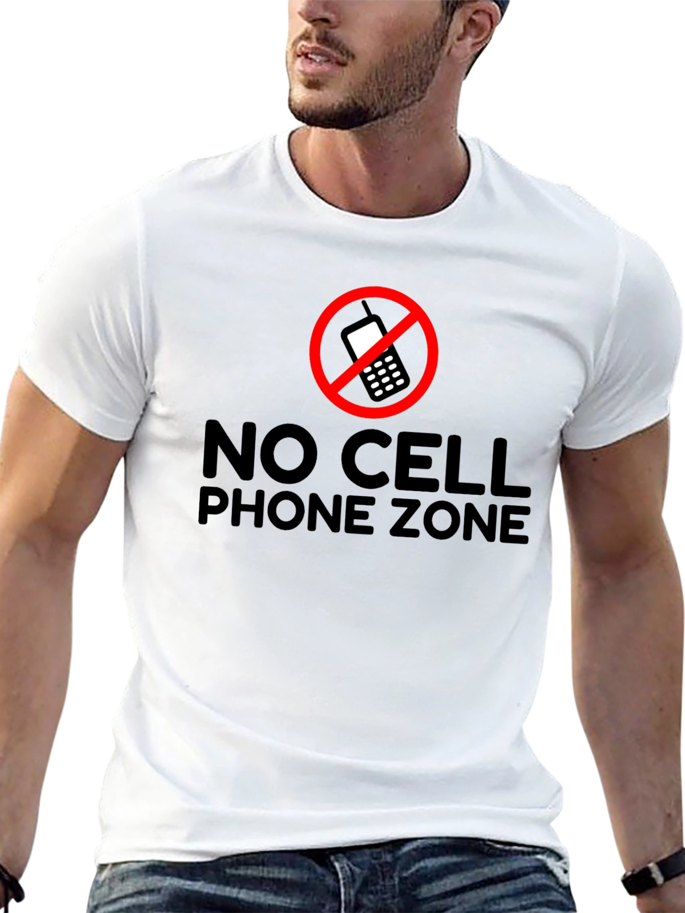 No Cell Phone Zone Graphic T-Shirt