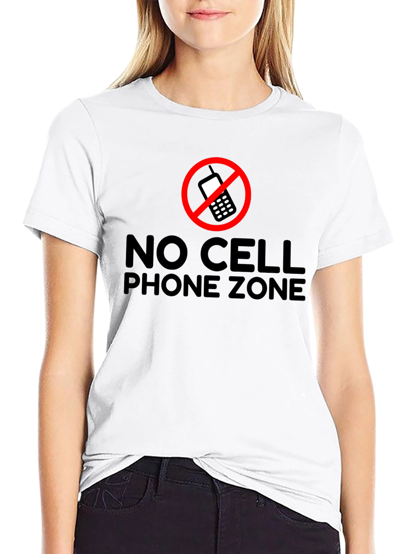 No Cell Phone Zone Graphic T-Shirt