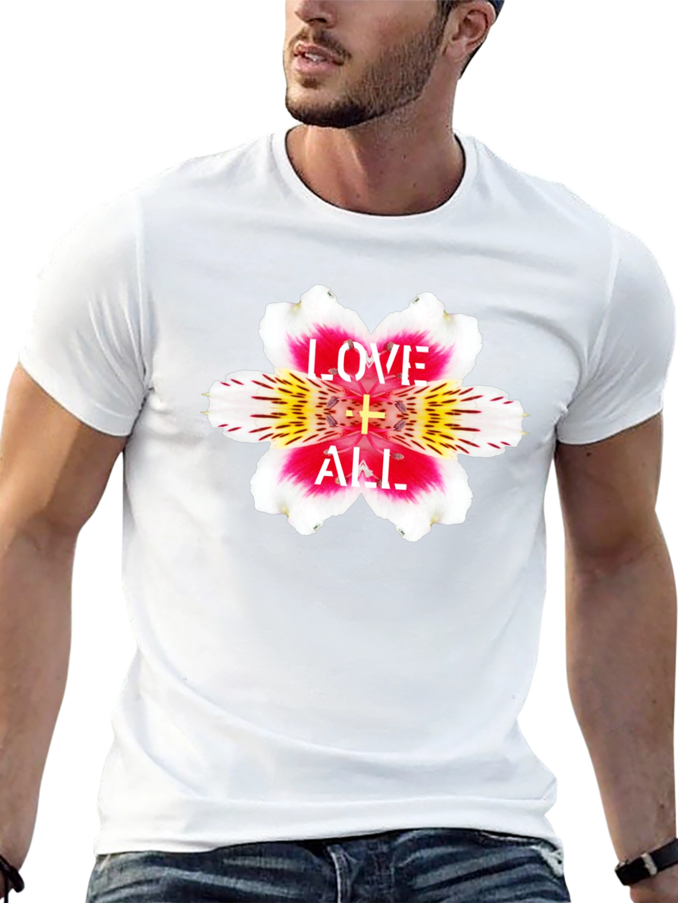 Love is All Flower Graphic T-Shirt