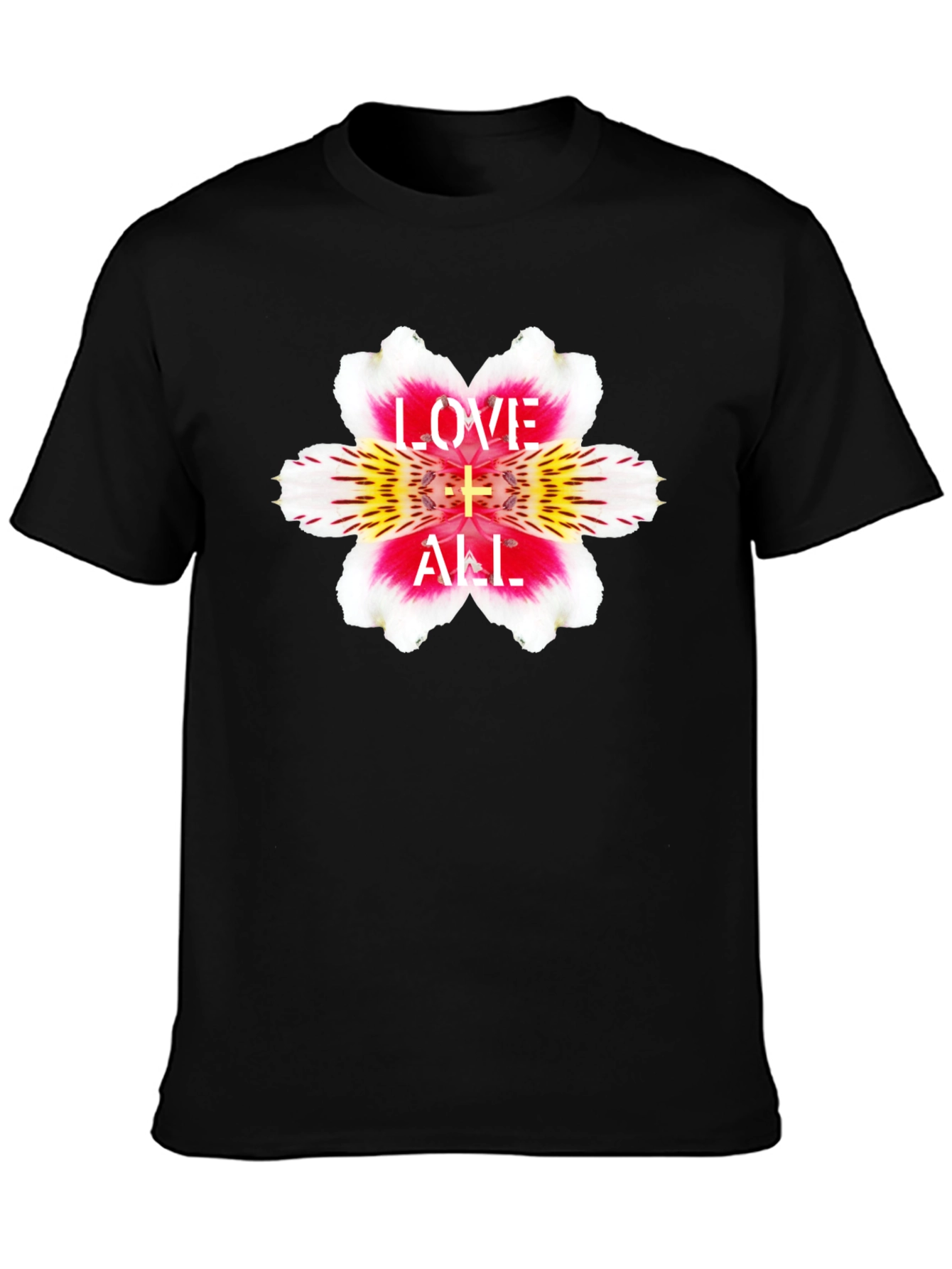 Love is All Flower Graphic T-Shirt