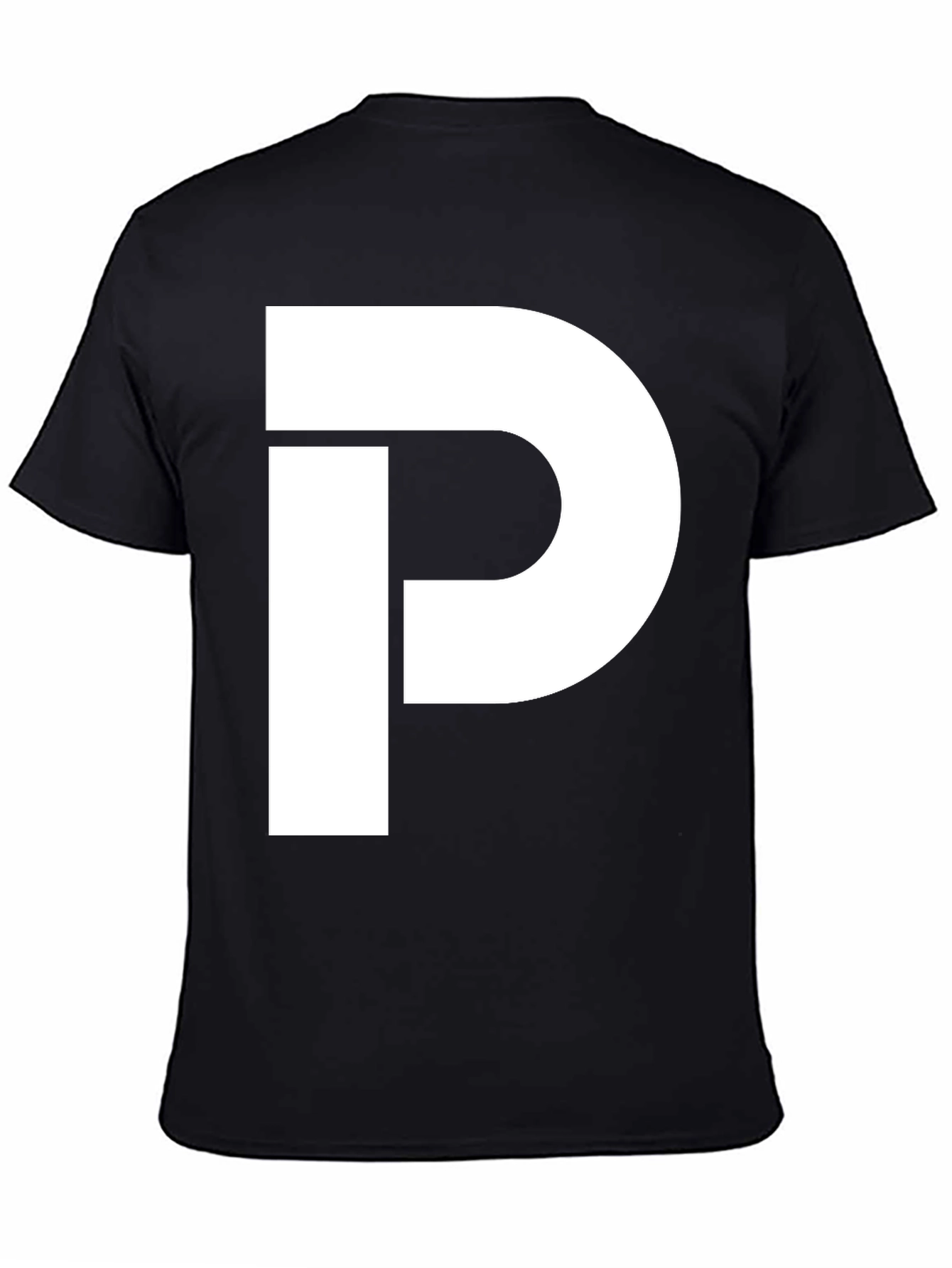 Bold P Graphic Tee - Black Casual Comfort