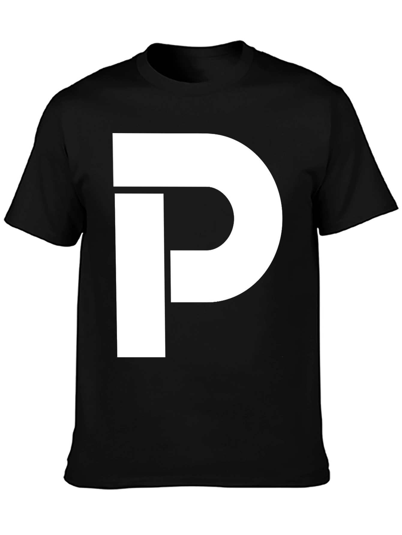 Bold P Graphic Tee - Black Casual Comfort