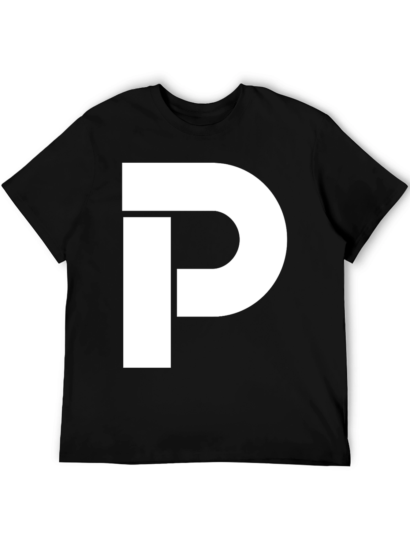 Bold P Graphic Tee - Black Casual Comfort
