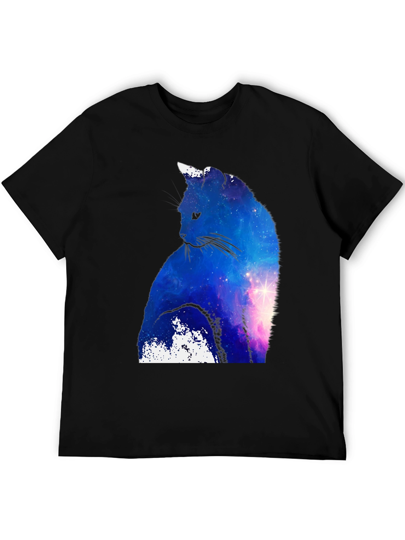 Galaxy Cat T-Shirt - Space Silhouette Tee
