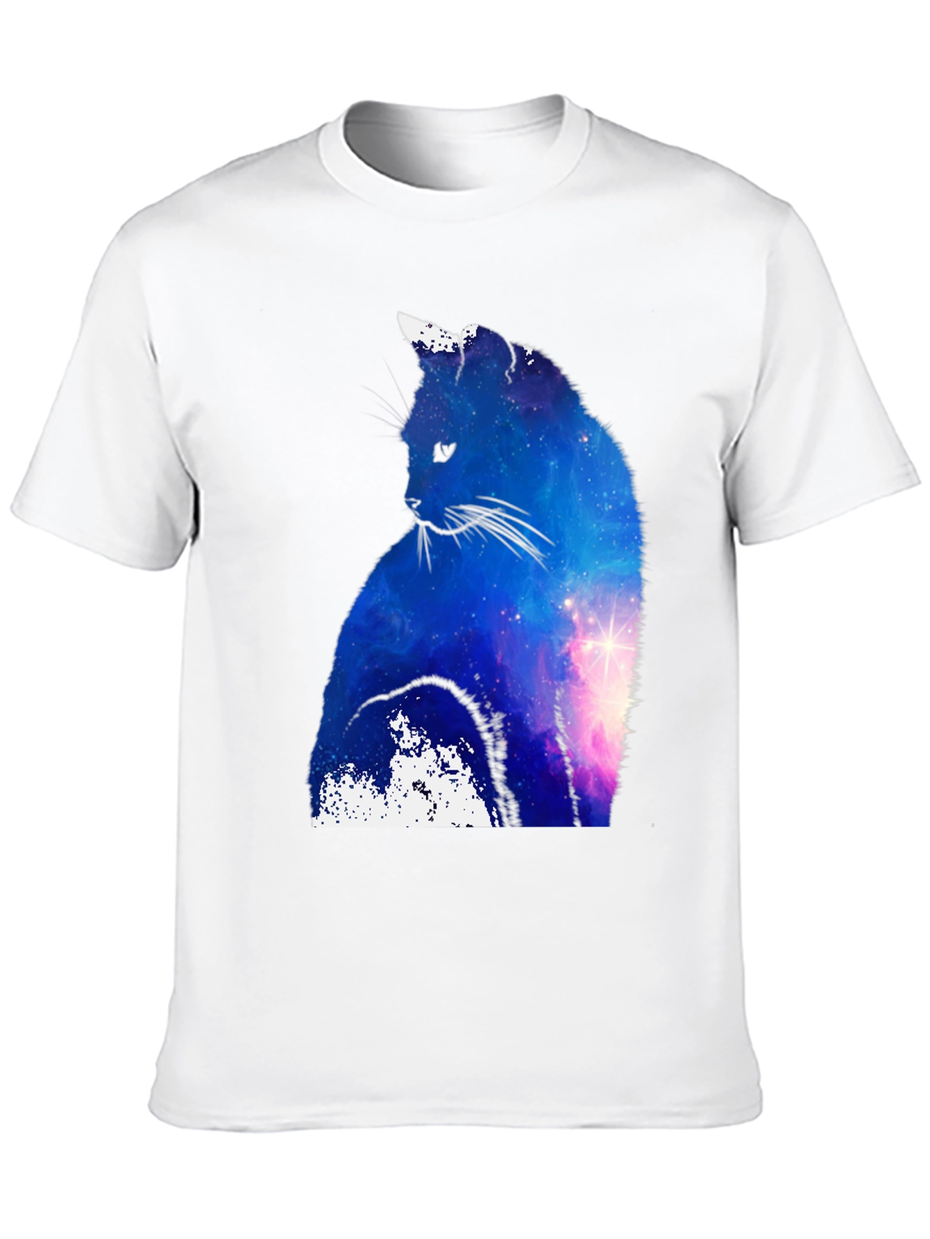 Galaxy Cat T-Shirt - Space Silhouette Tee