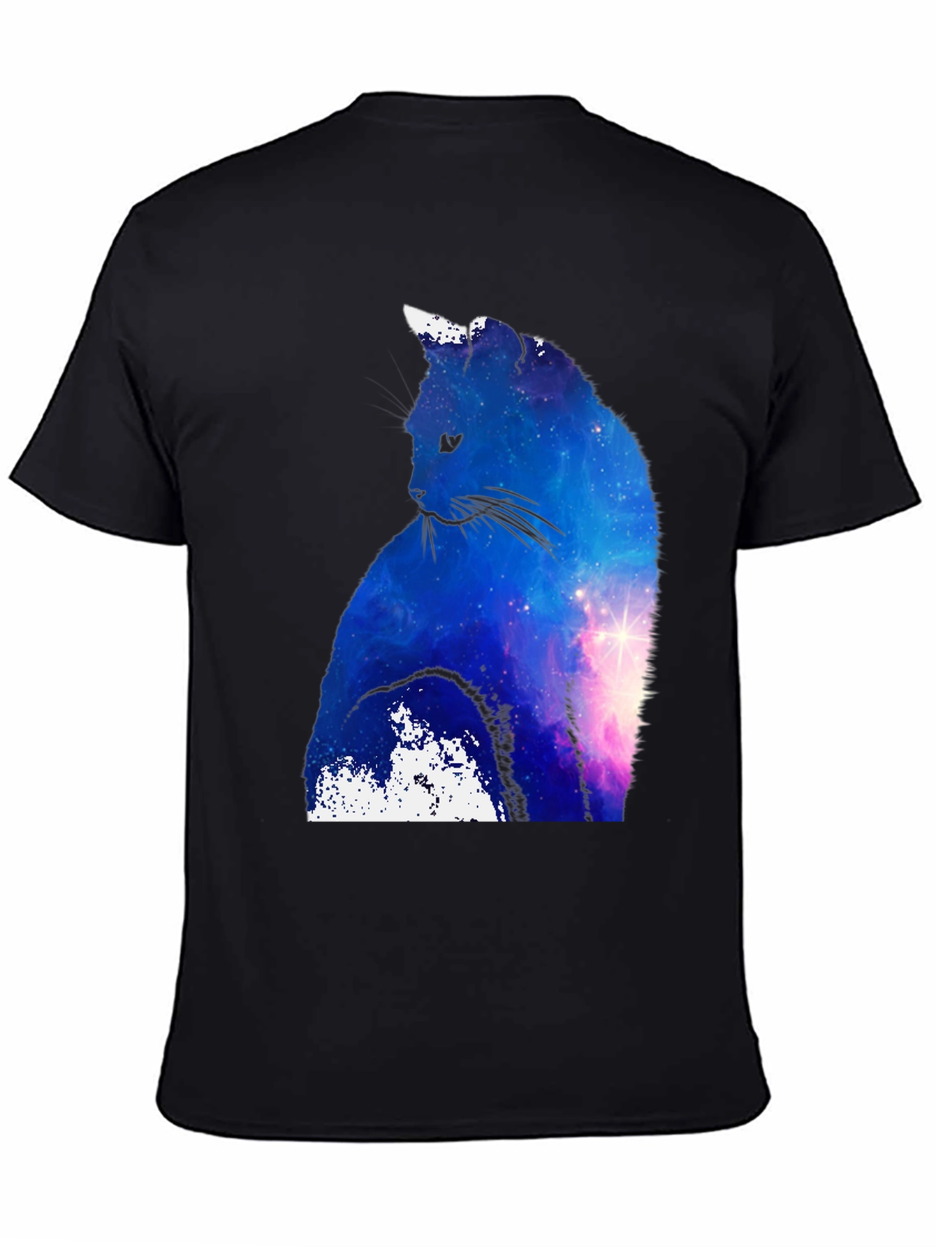 Galaxy Cat T-Shirt - Space Silhouette Tee