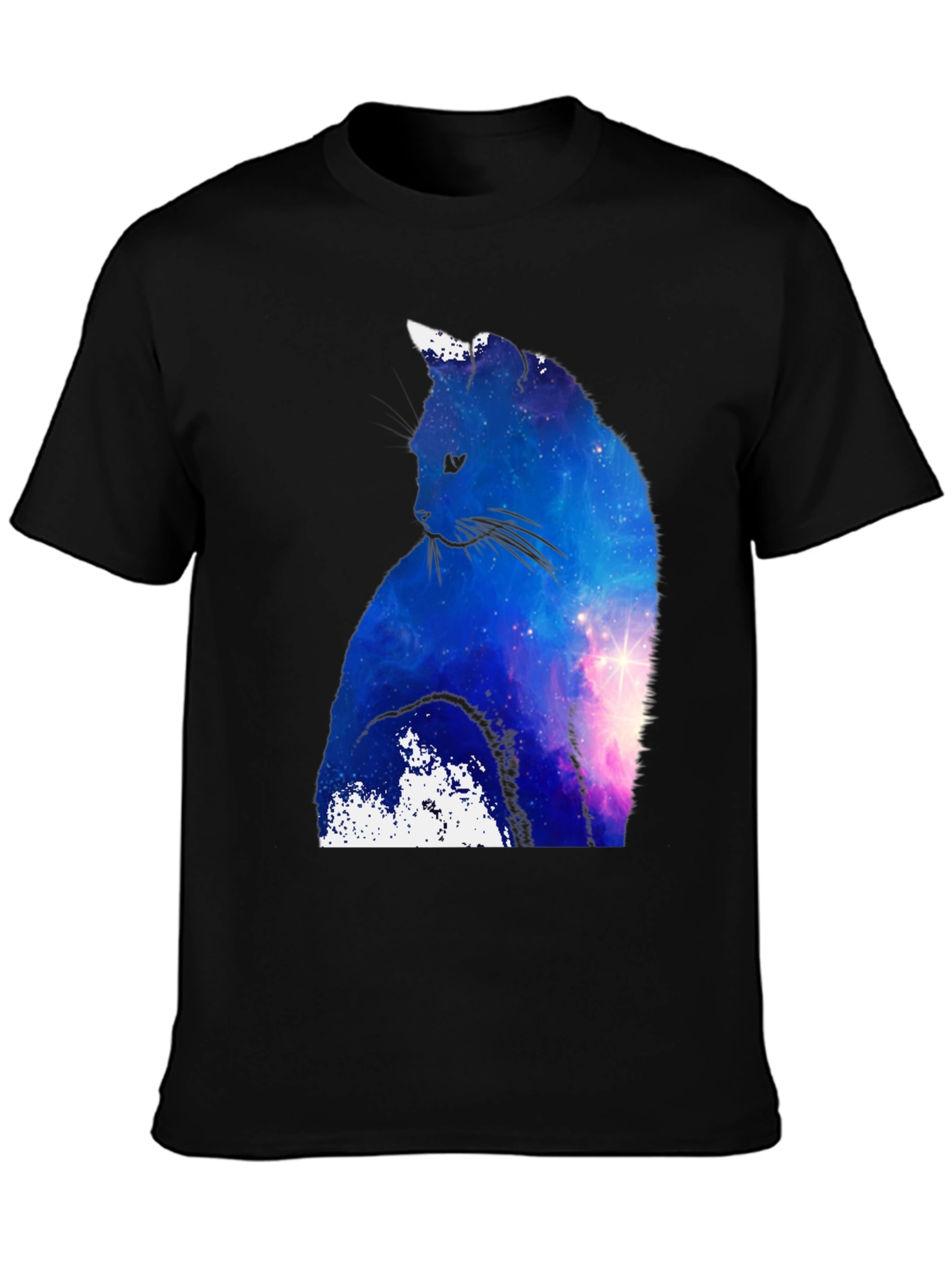 Galaxy Cat T-Shirt - Space Silhouette Tee