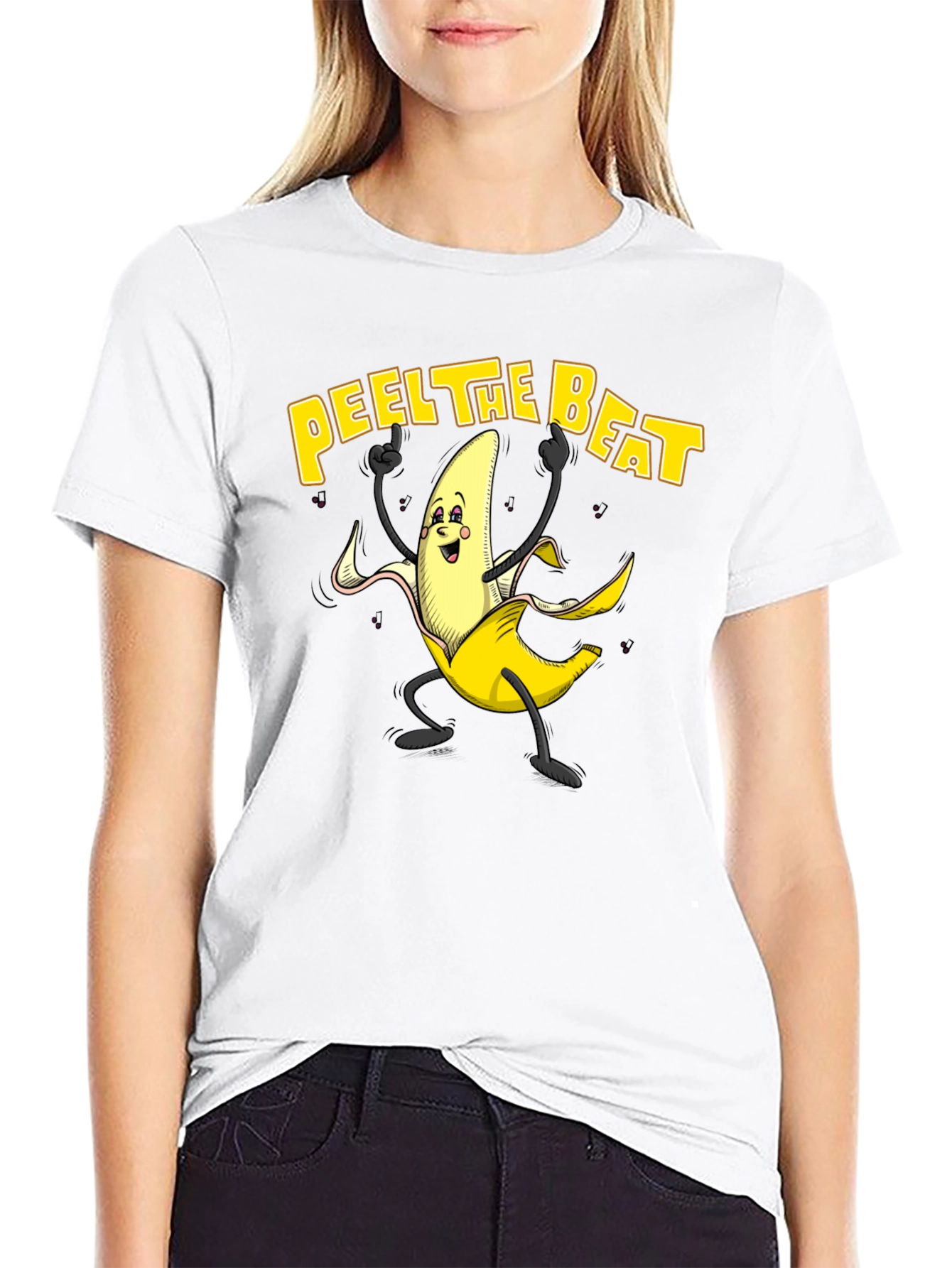 Peel The Beat Banana Graphic T-Shirt