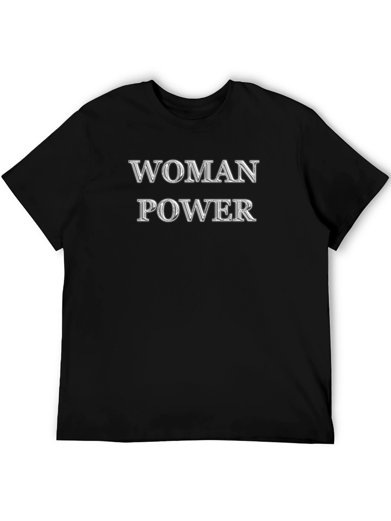 Woman Power Black Graphic Tee